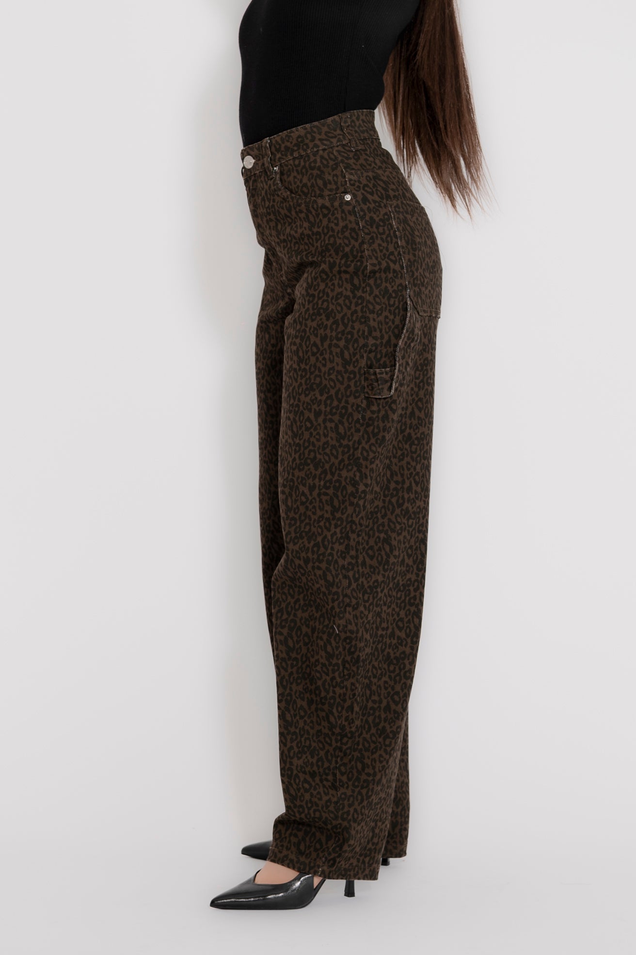 Jeans ballon animalier