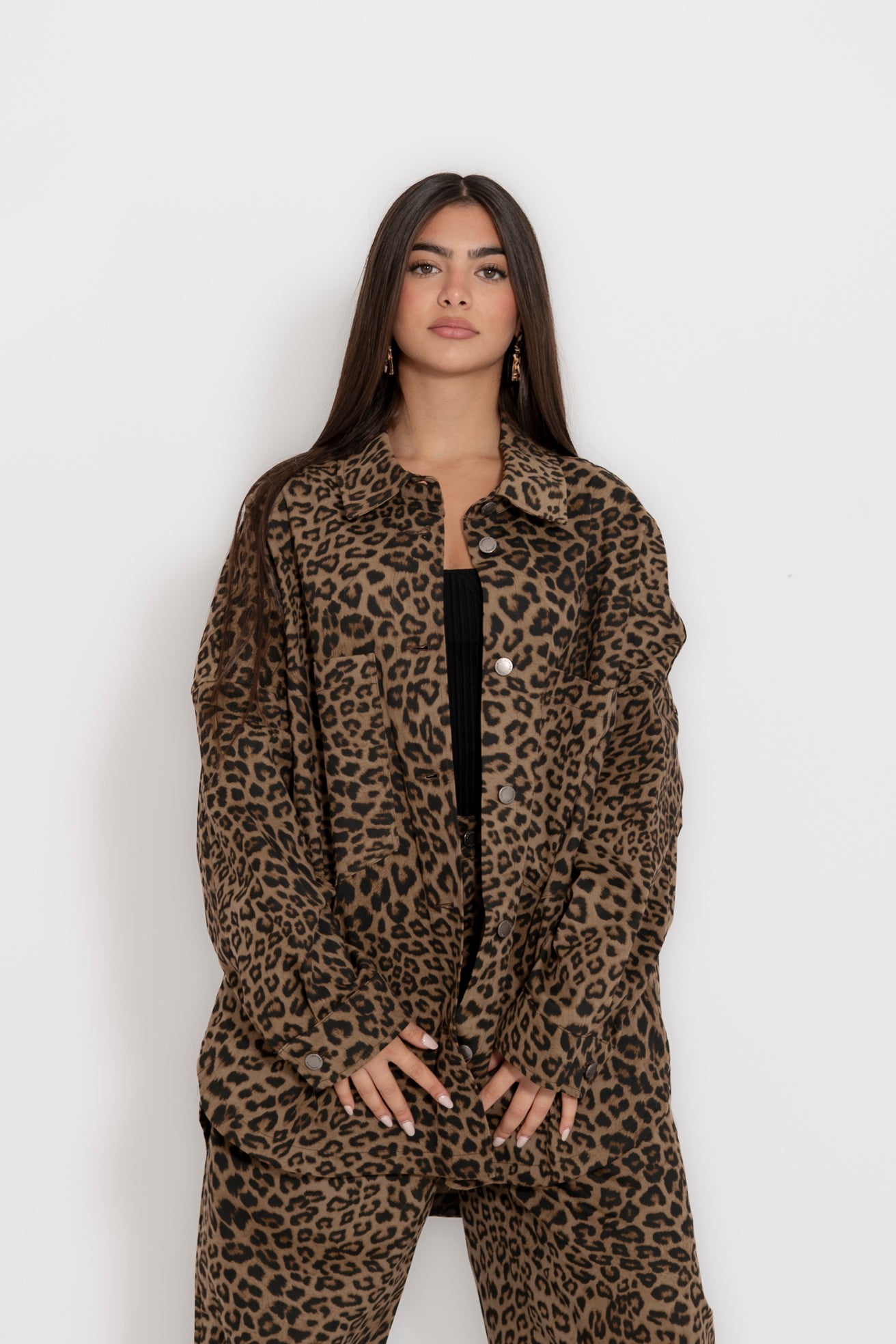 Camicia denim animalier Lumina