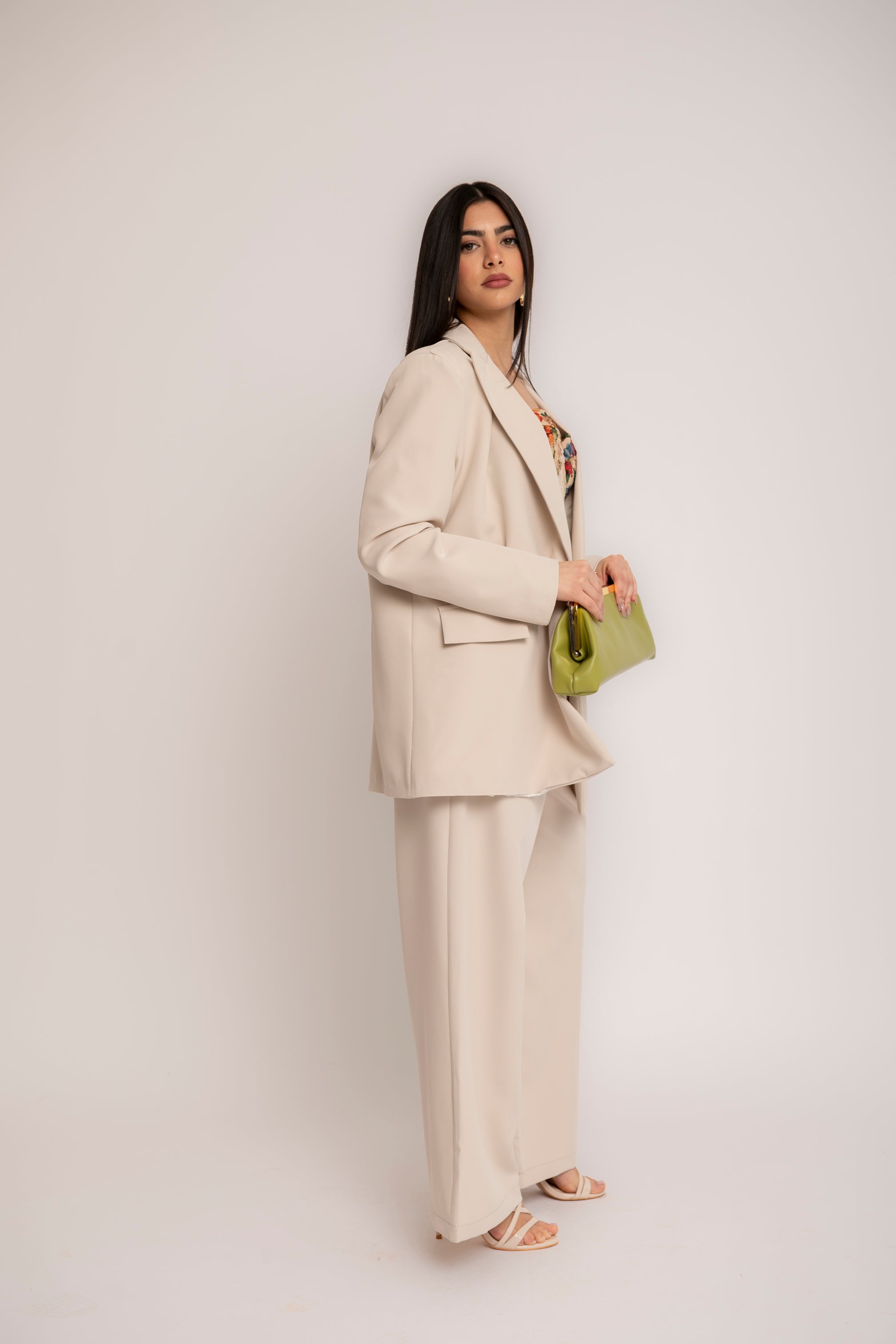 Tailleur doppiopetto beige