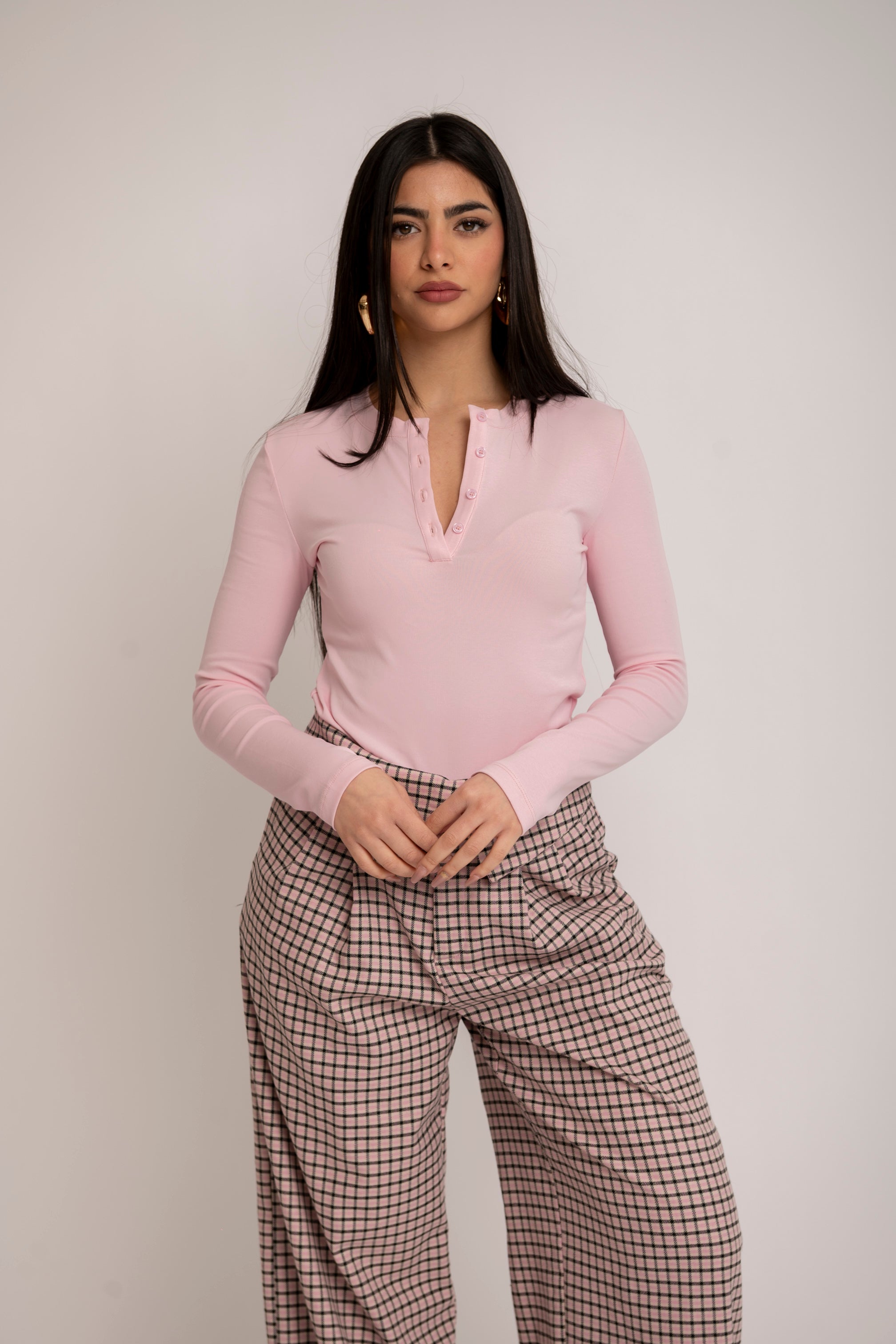 Maglia con bottoncini in cotone by Lumina