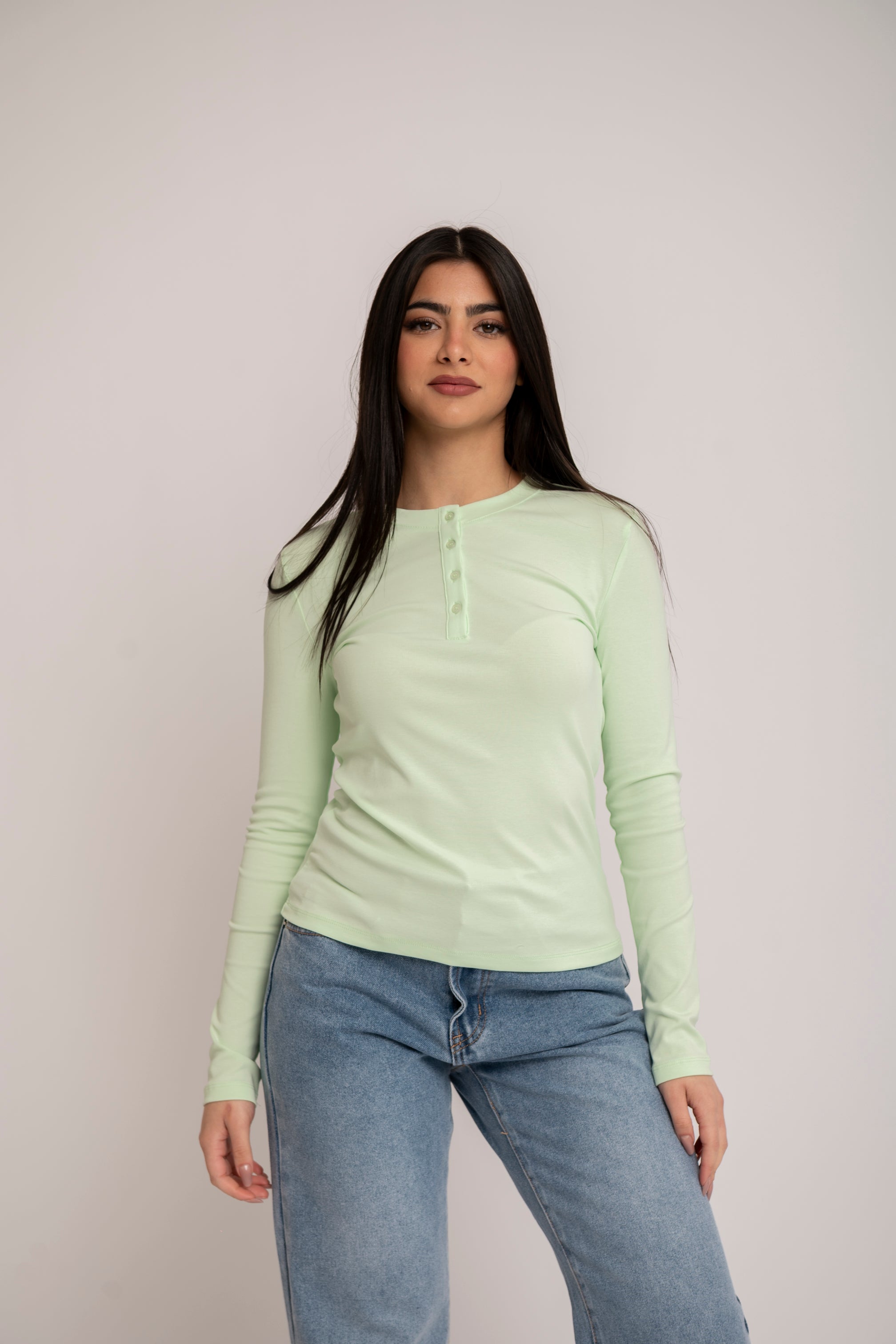 Maglia con bottoncini in cotone by Lumina