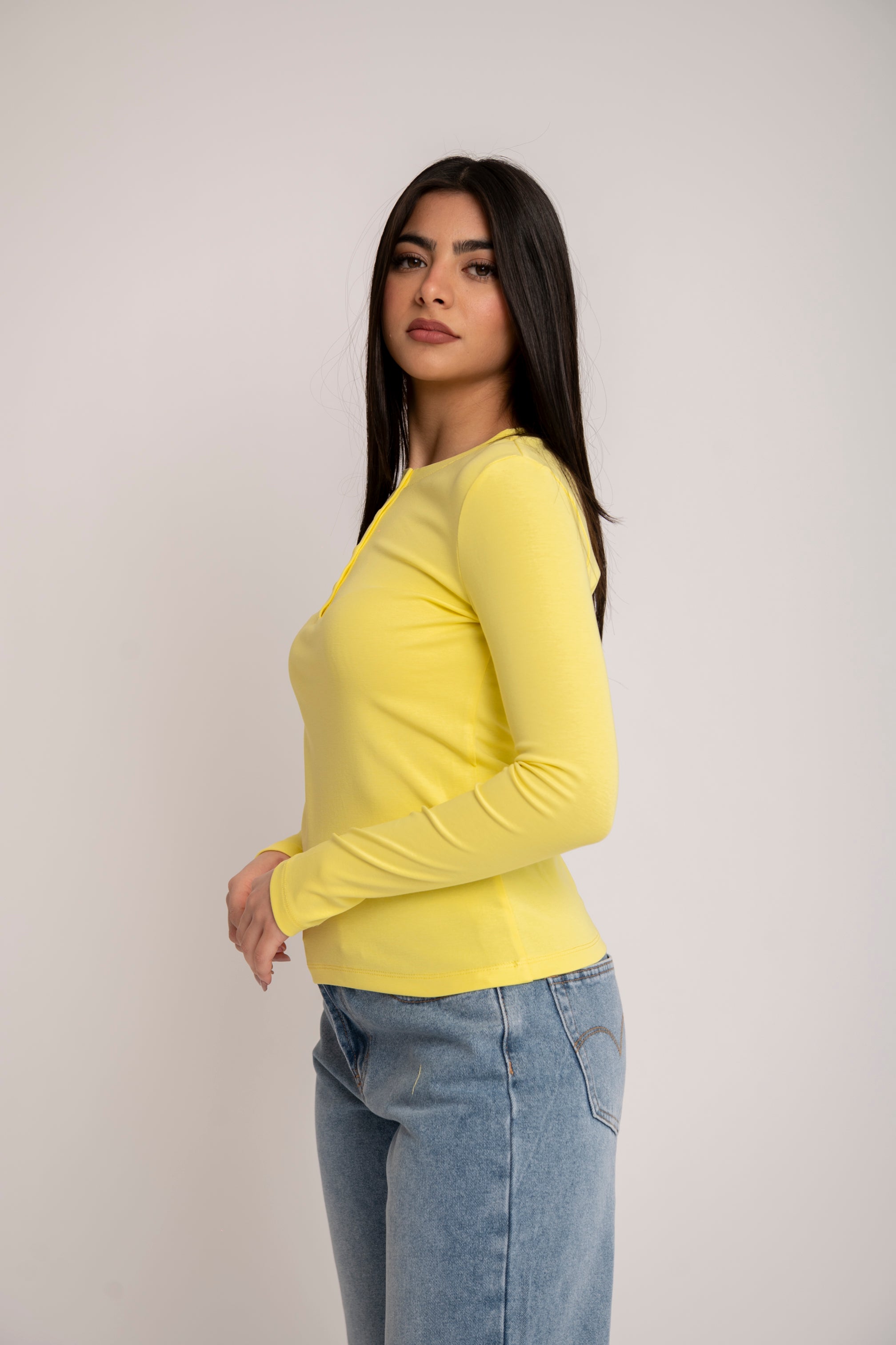 Maglia con bottoncini in cotone by Lumina