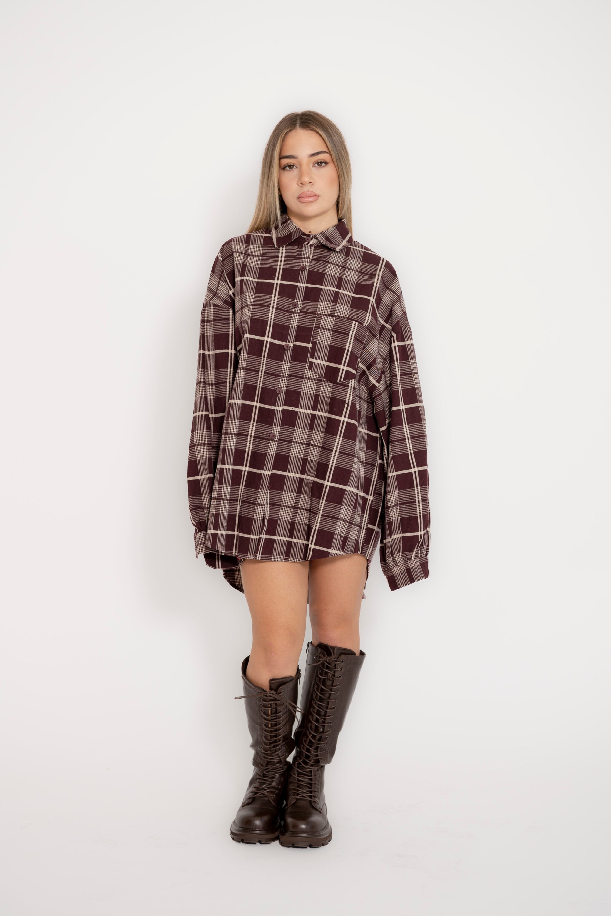 Camicia over quadroni