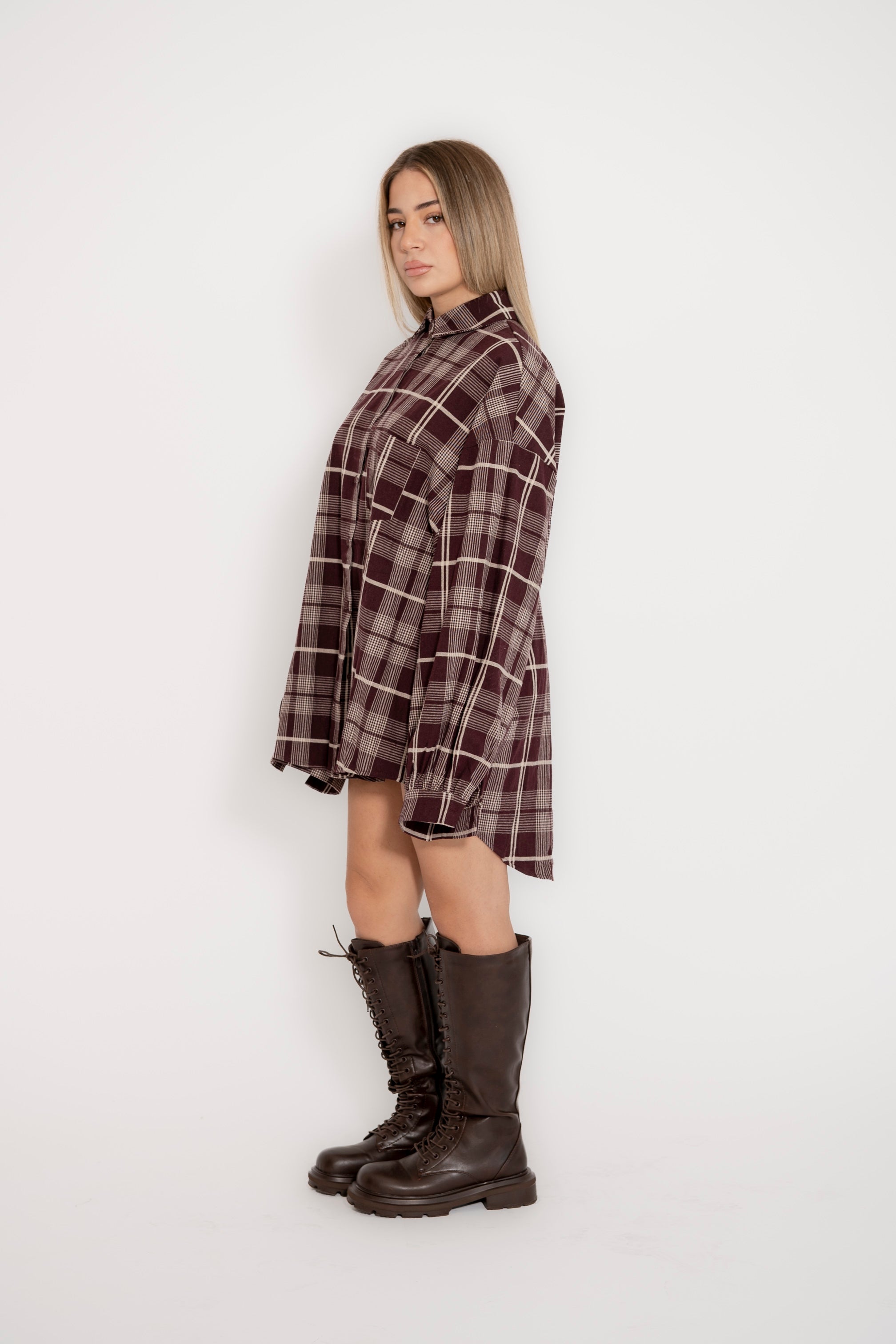 Camicia over quadroni