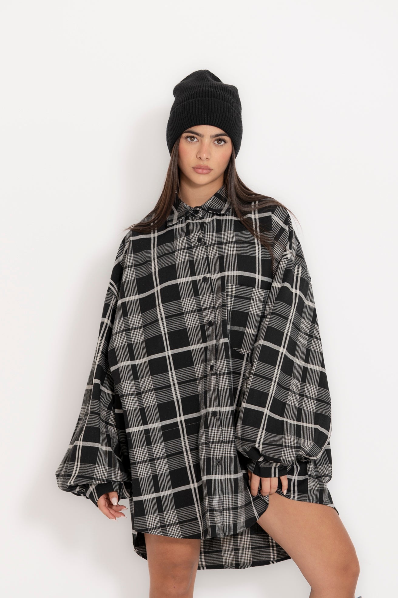 Camicia over quadroni