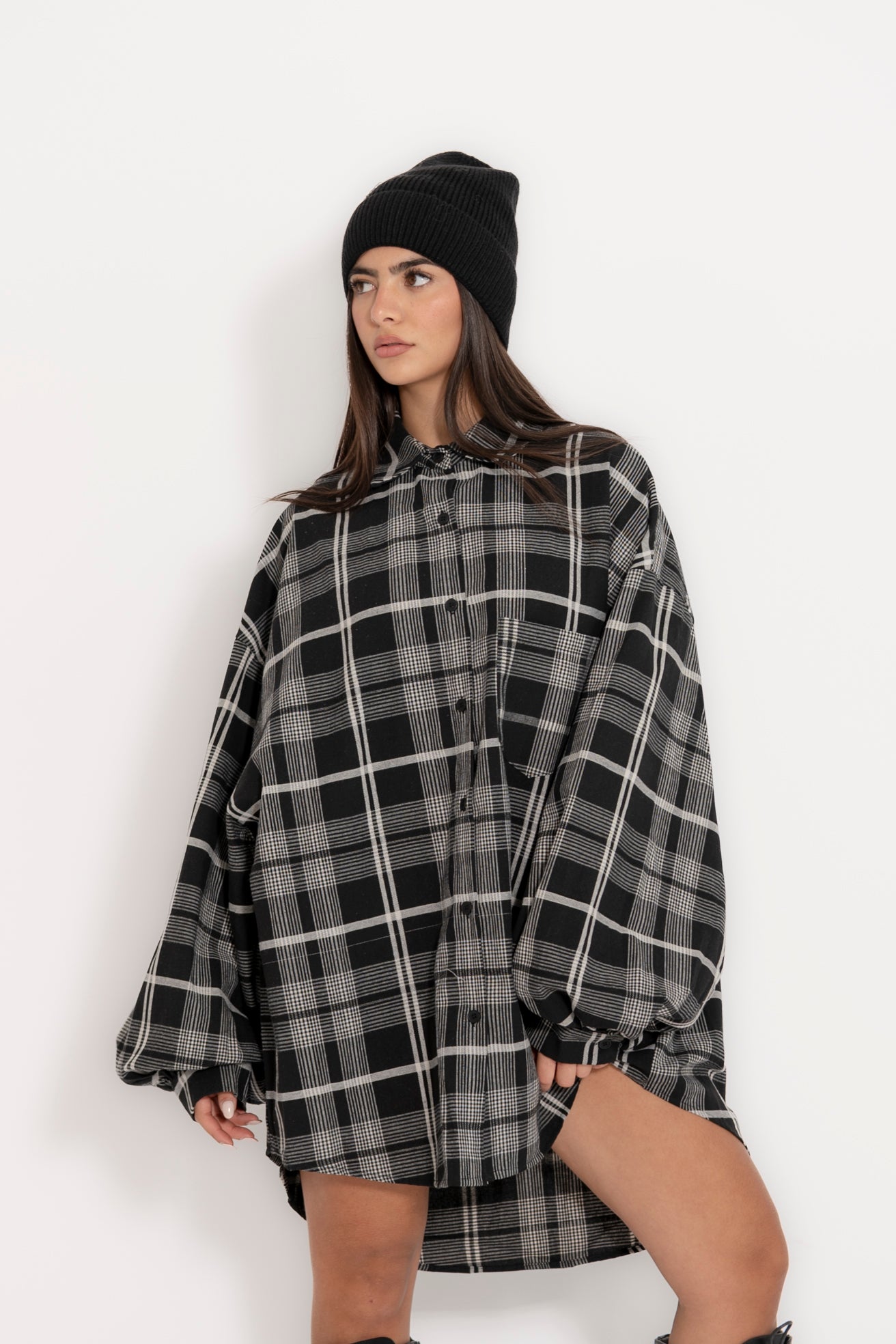 Camicia over quadroni