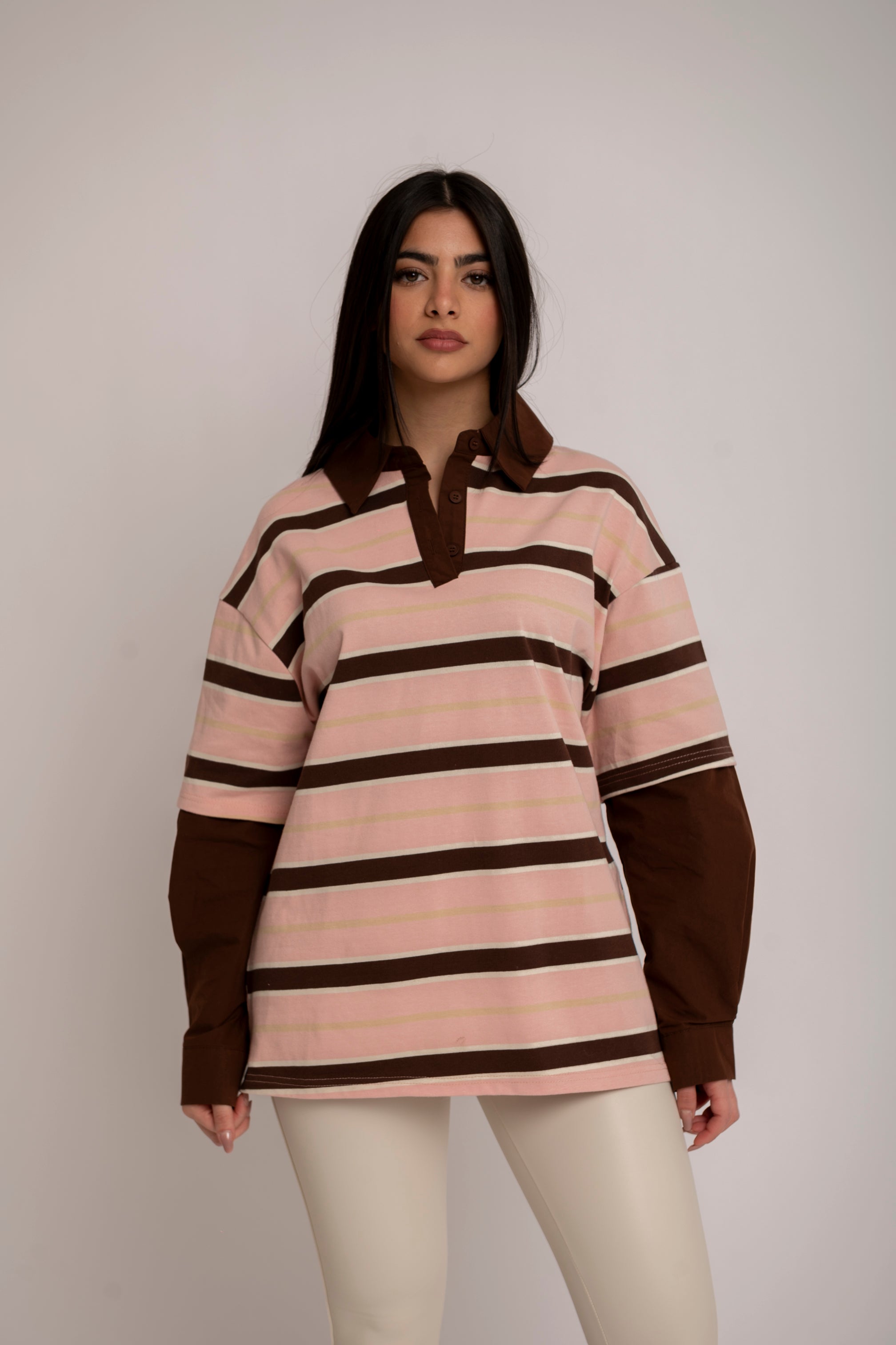 Polo con manica camicia