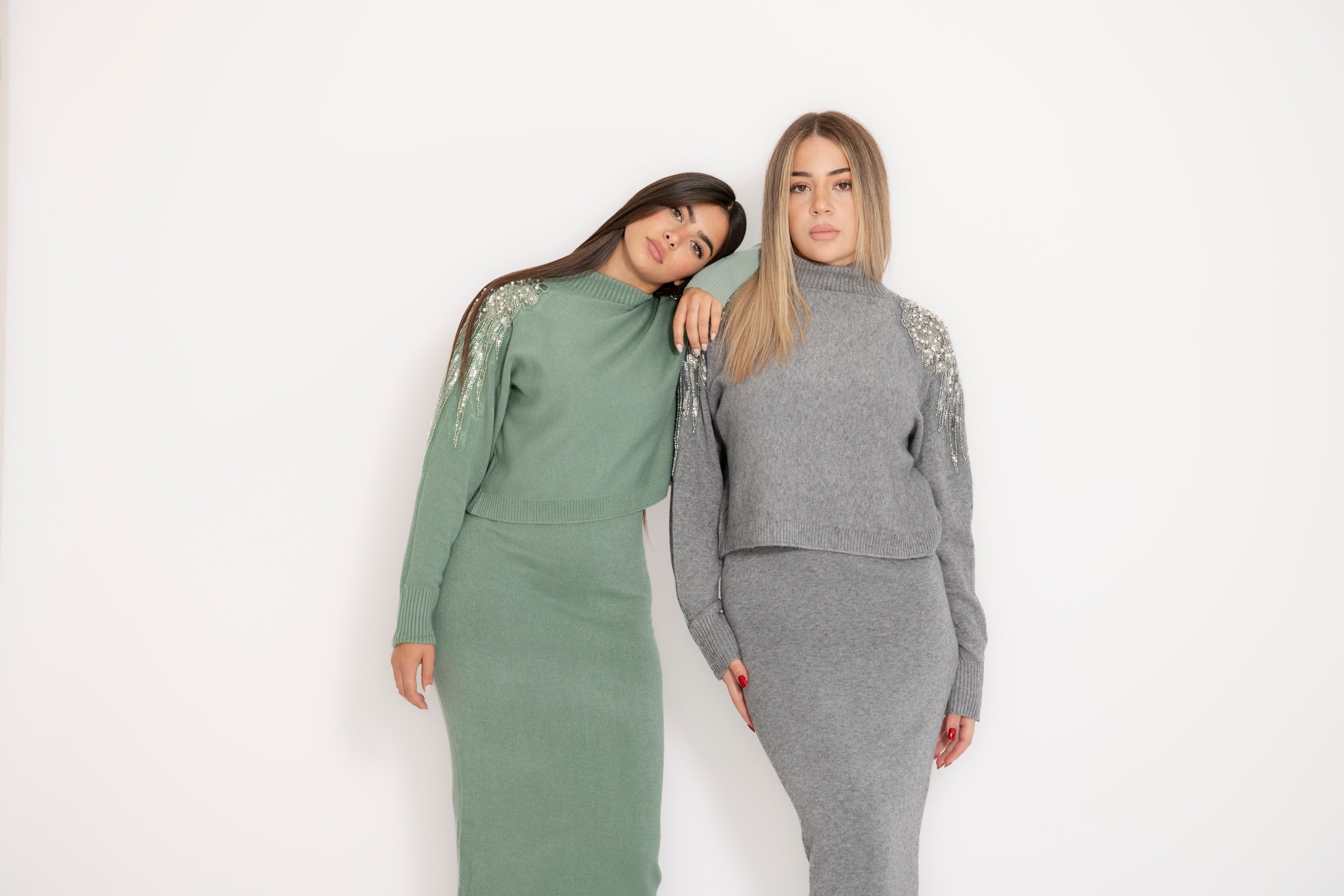 Cordset in maglia shine