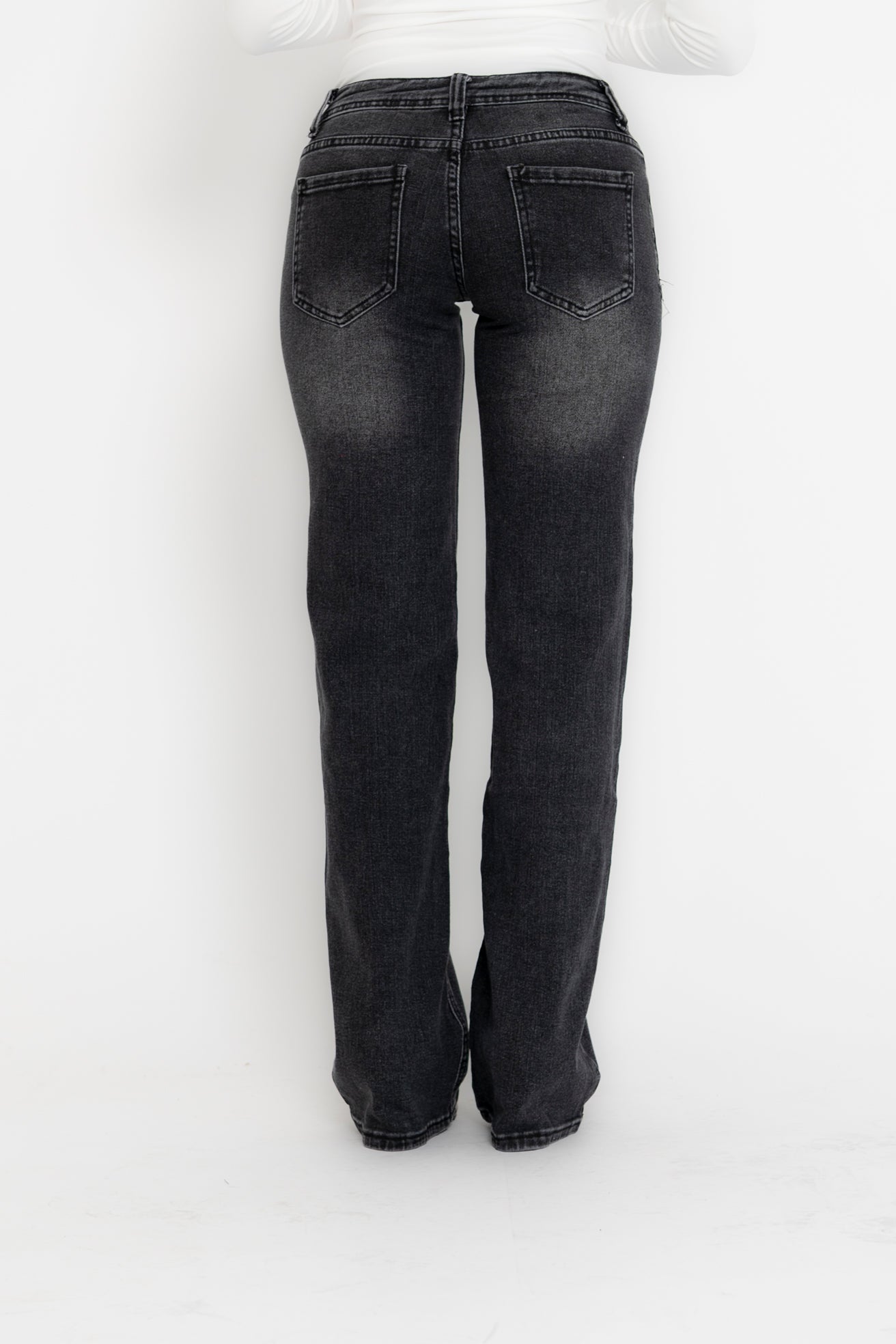 Jeans vita bassa black