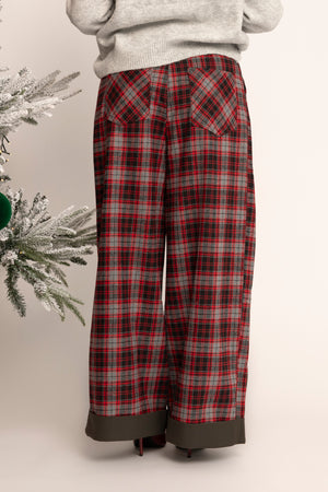 Pantalone a quadri Red