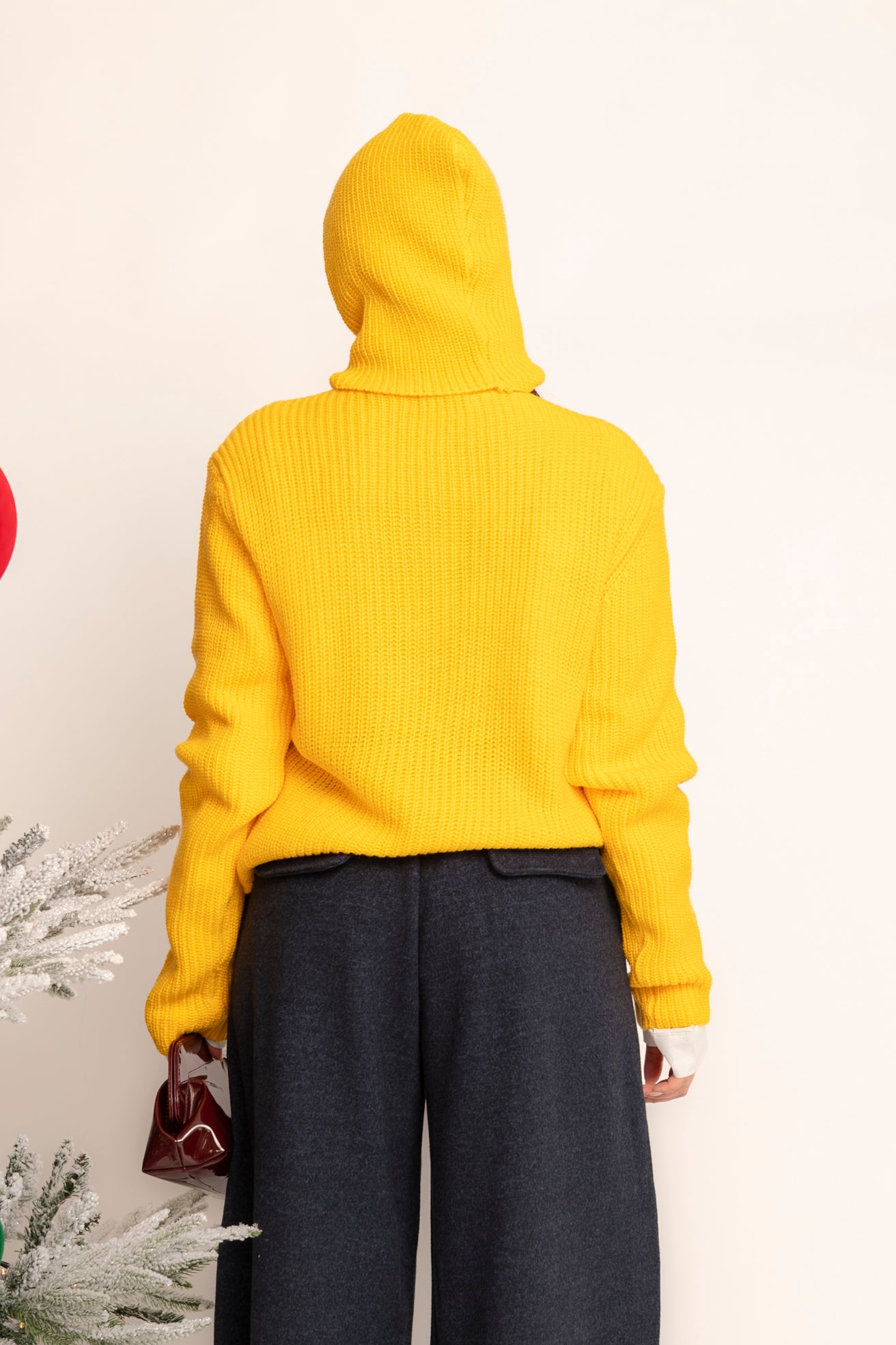 Cardigan con balaclava