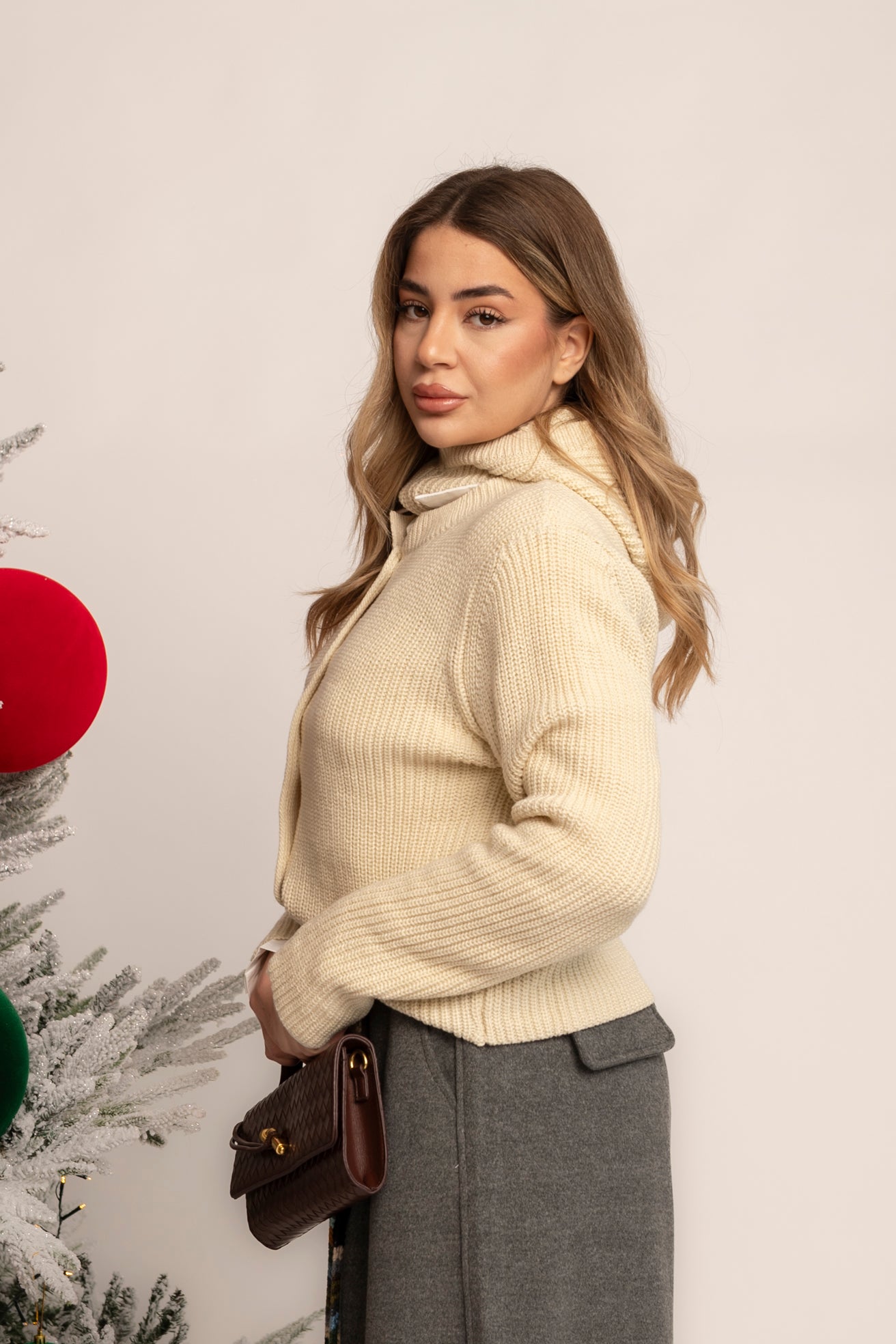 Cardigan con balaclava