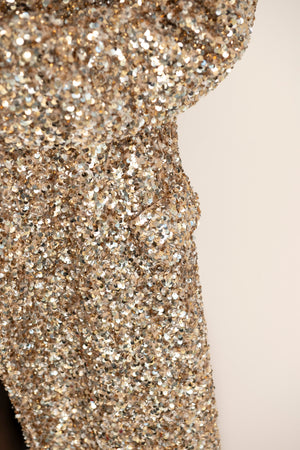 Cappotto paillettes gold Lumina