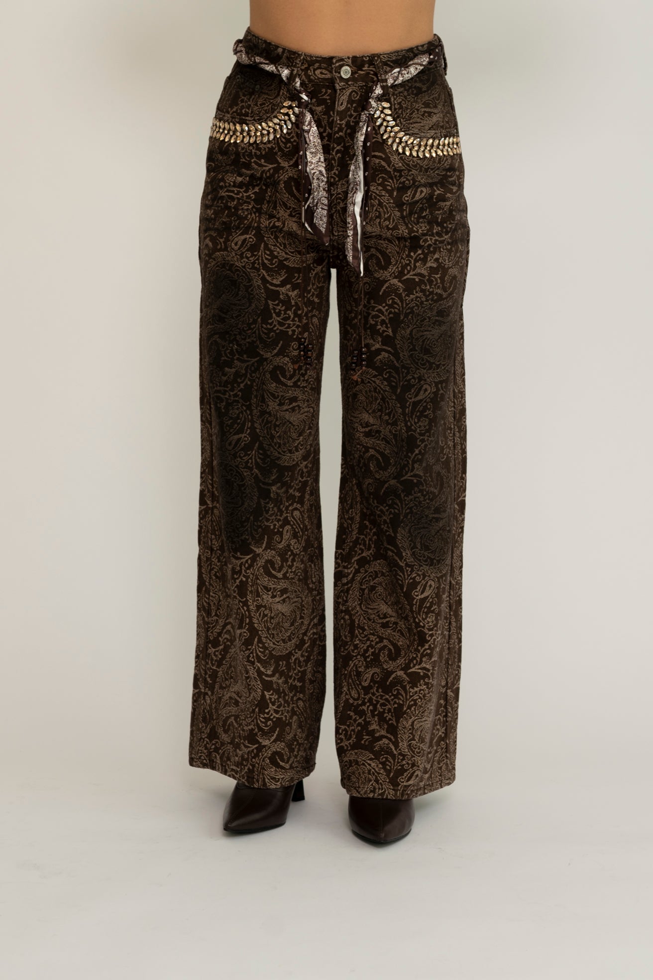 Jeans ghirigori foulard