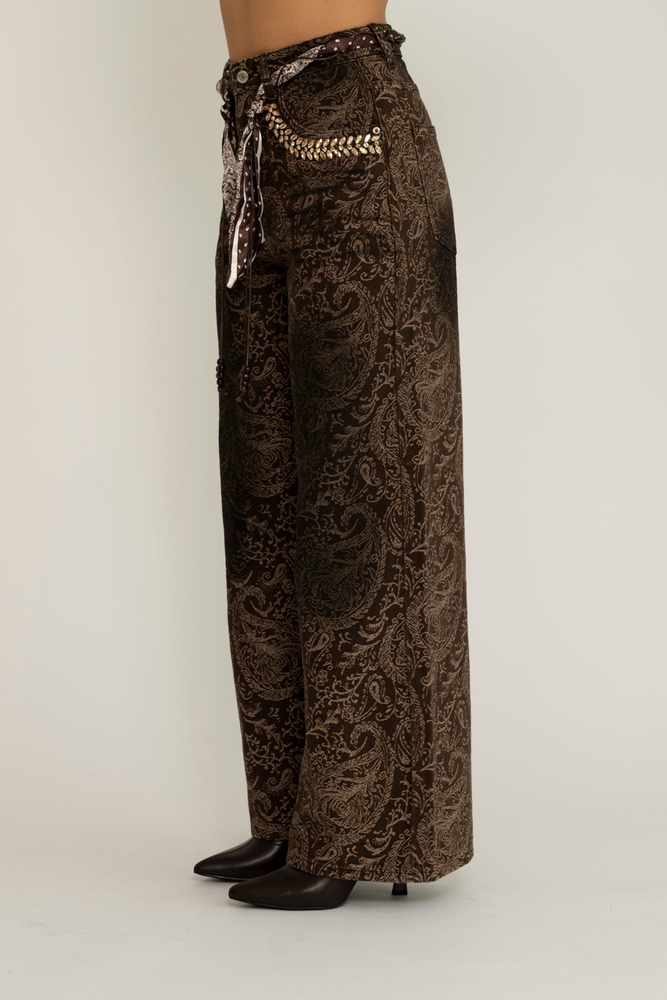 Jeans ghirigori foulard