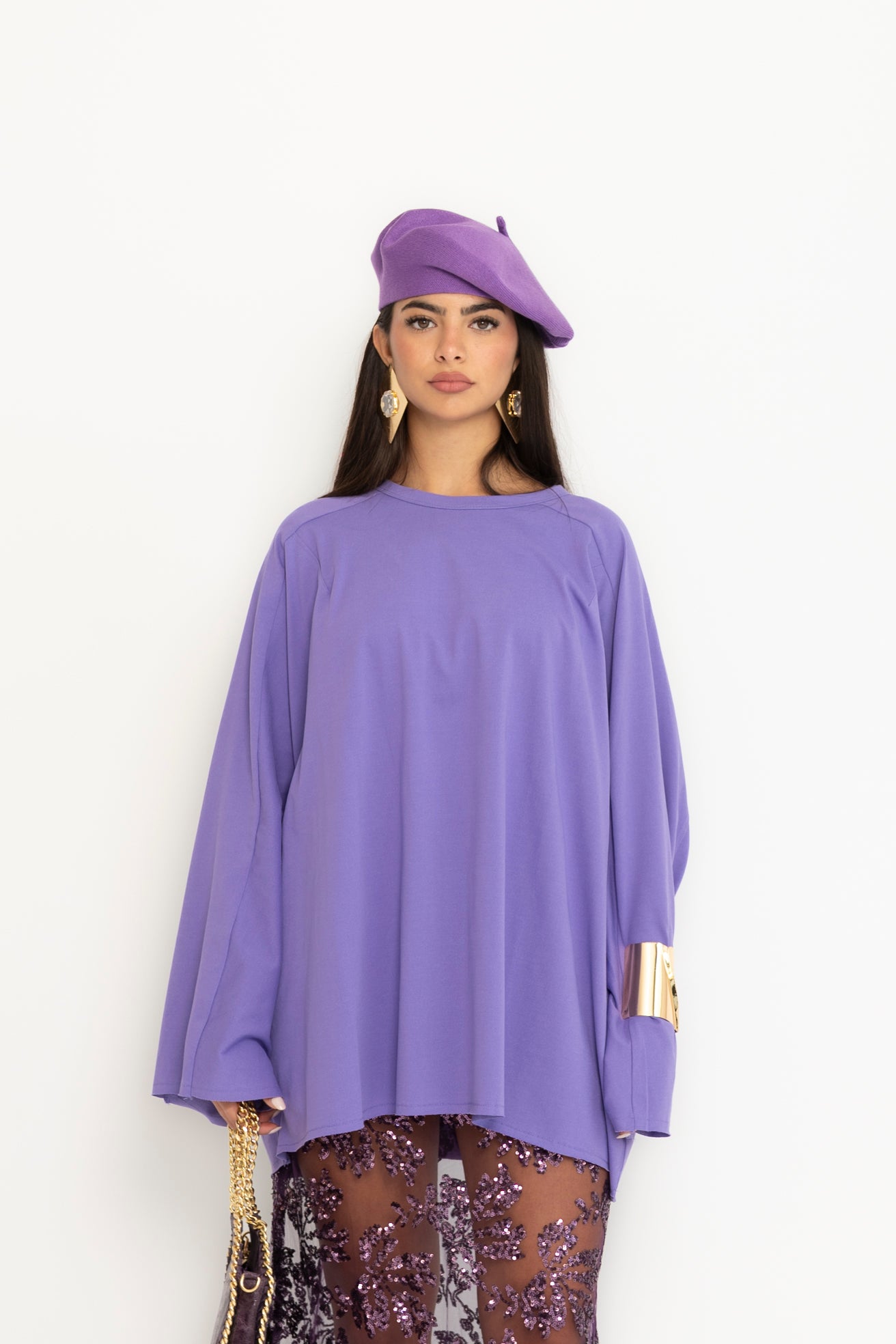 Maglia oversize manica lunga