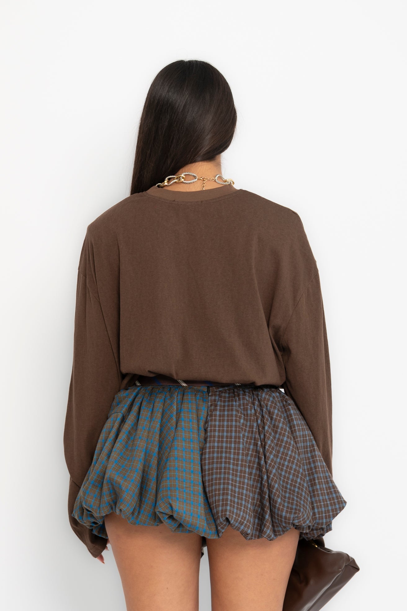 Maglia con spalline manica lunga