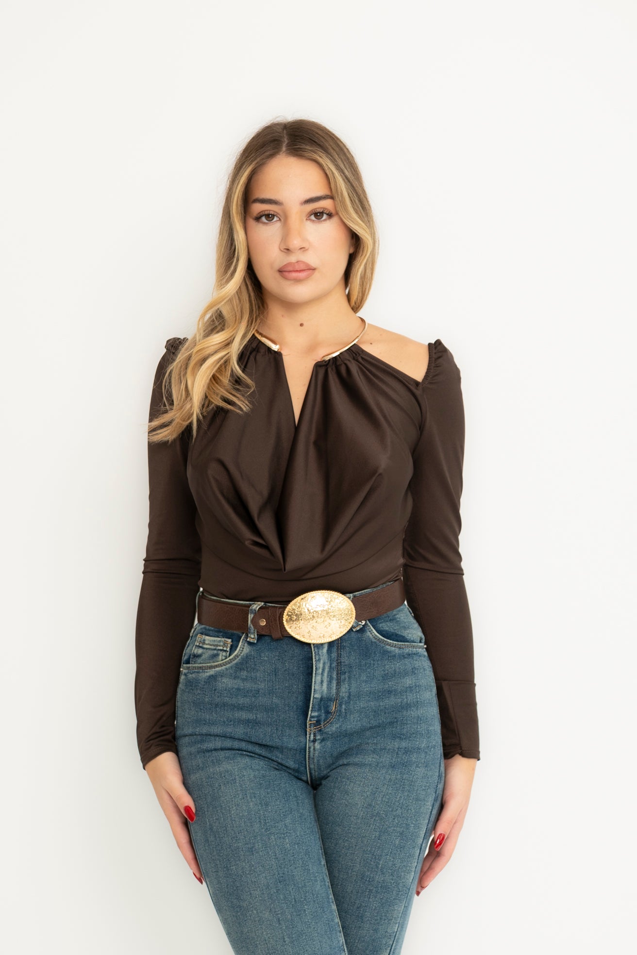 Maglia choker gold