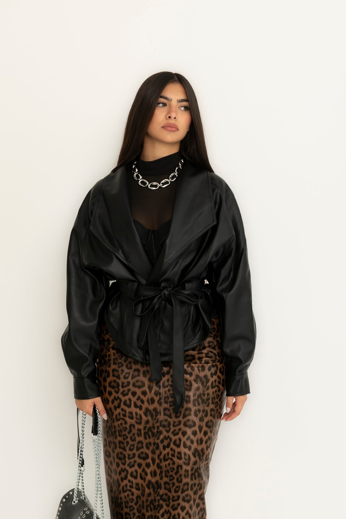 Blazer in ecopelle black