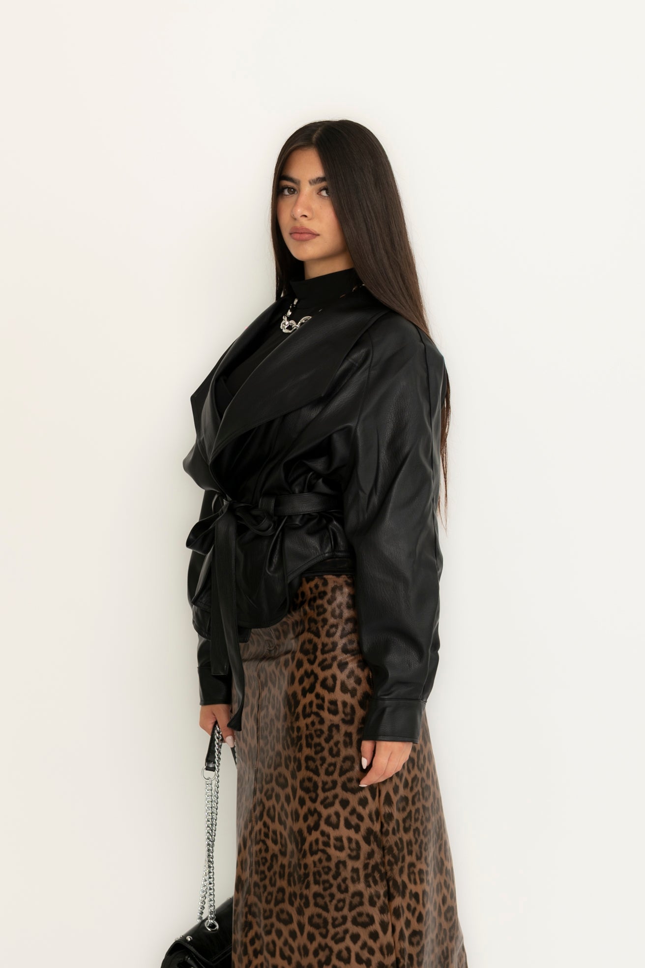 Blazer in ecopelle black
