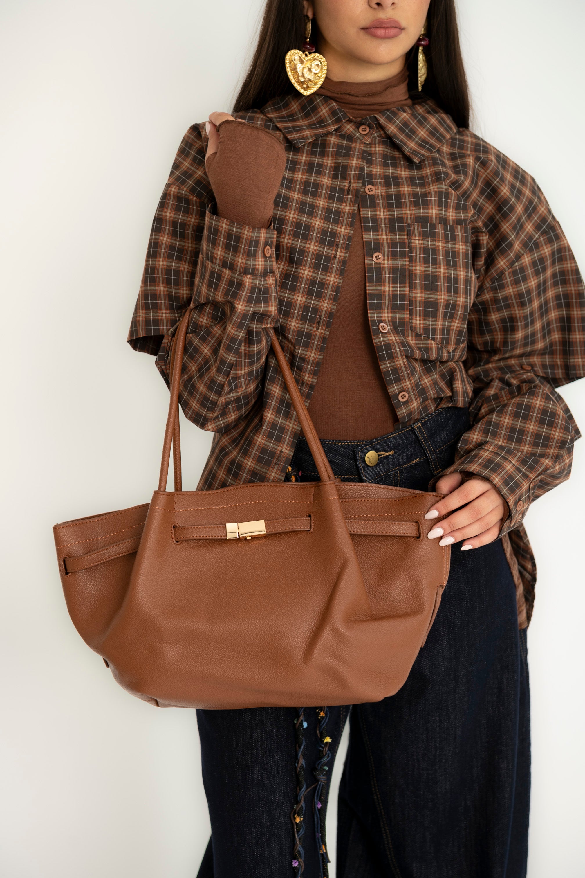 Borsa a spalla ecopelle