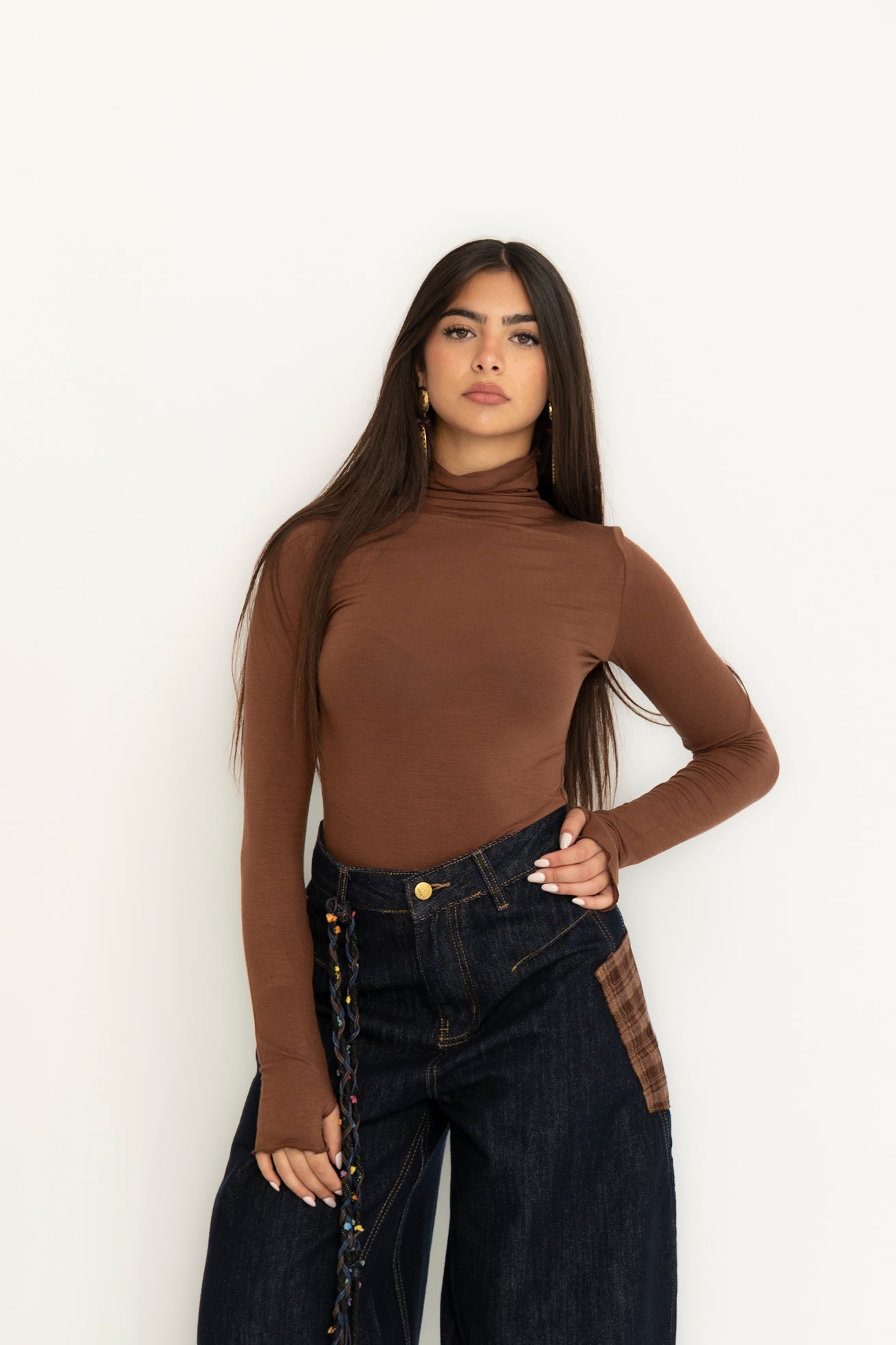 Maglia collo onda