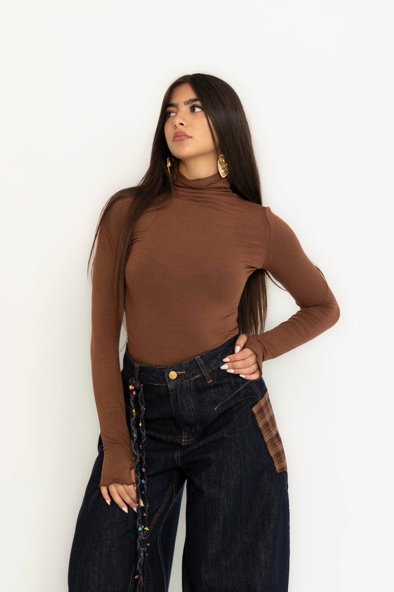 Maglia collo onda