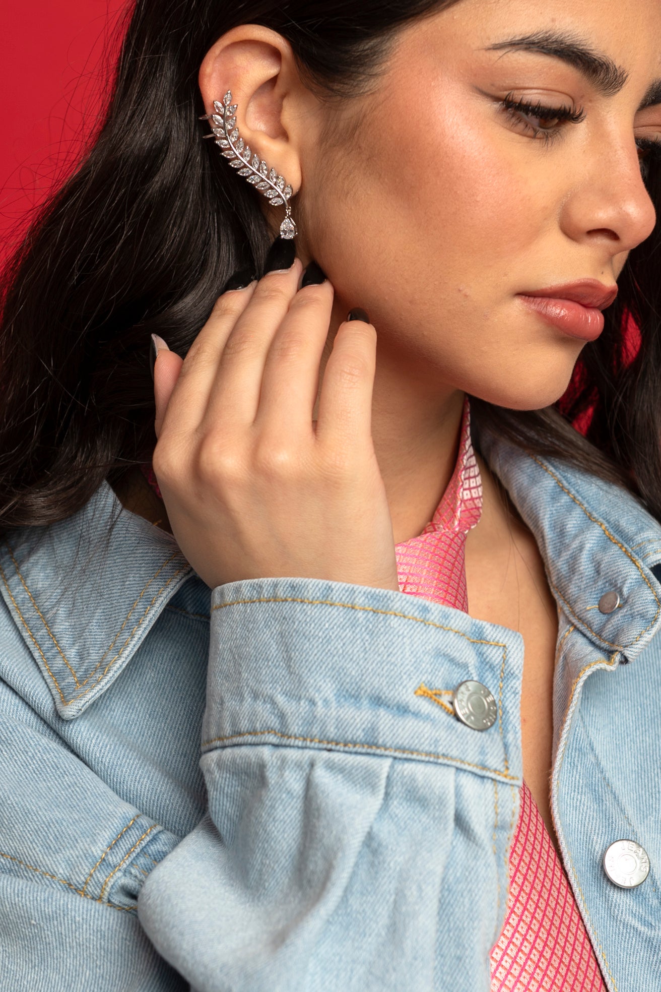 Ear cuff strass