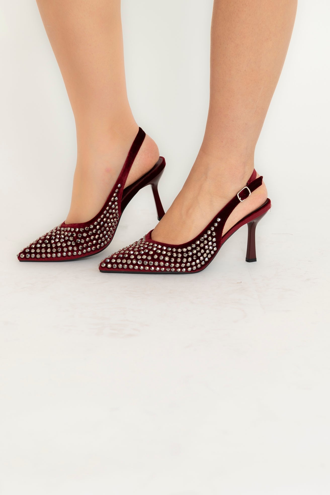 Décolleté velluto con strass
