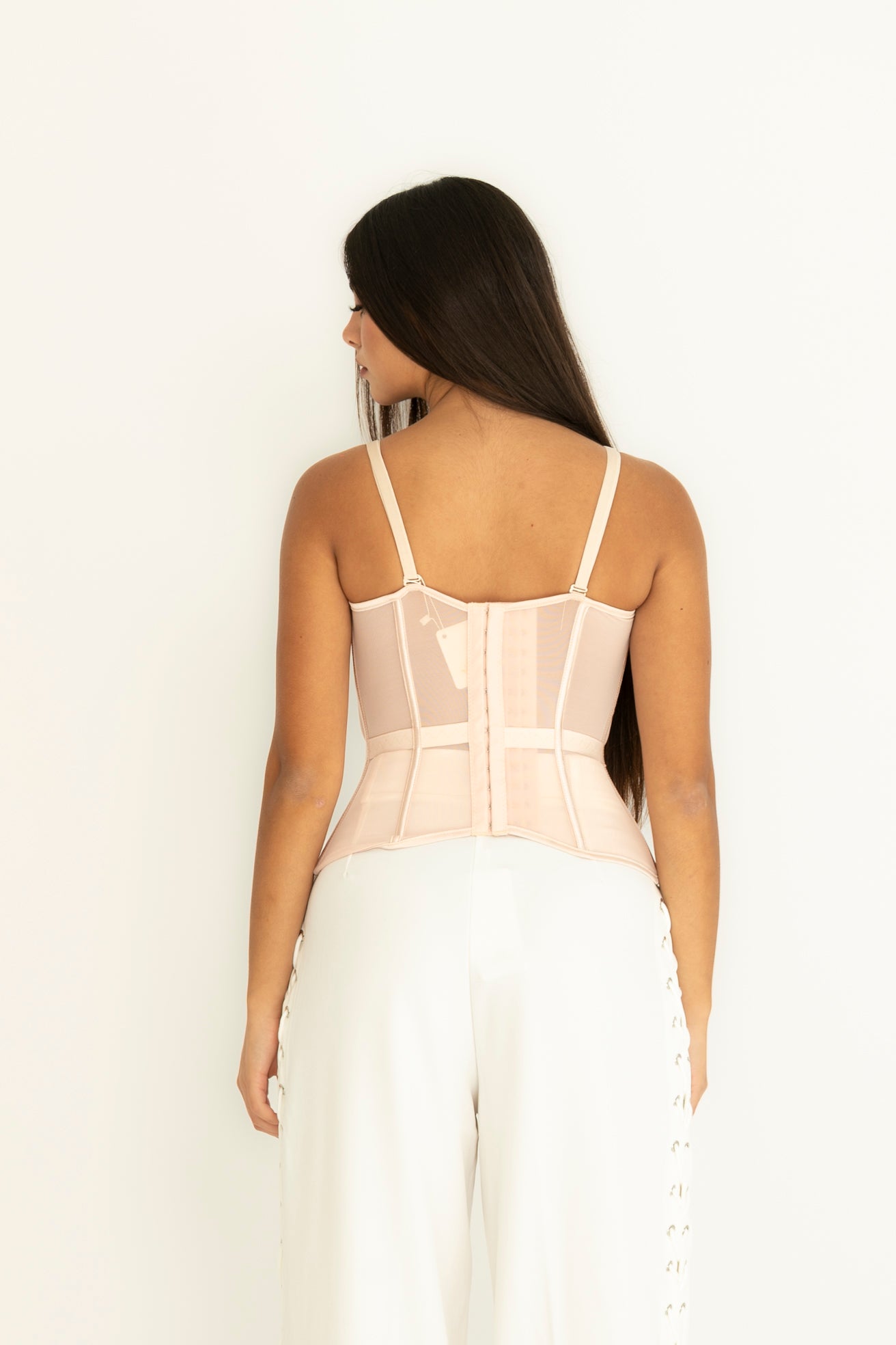 Corsetto steccato semitrasparente