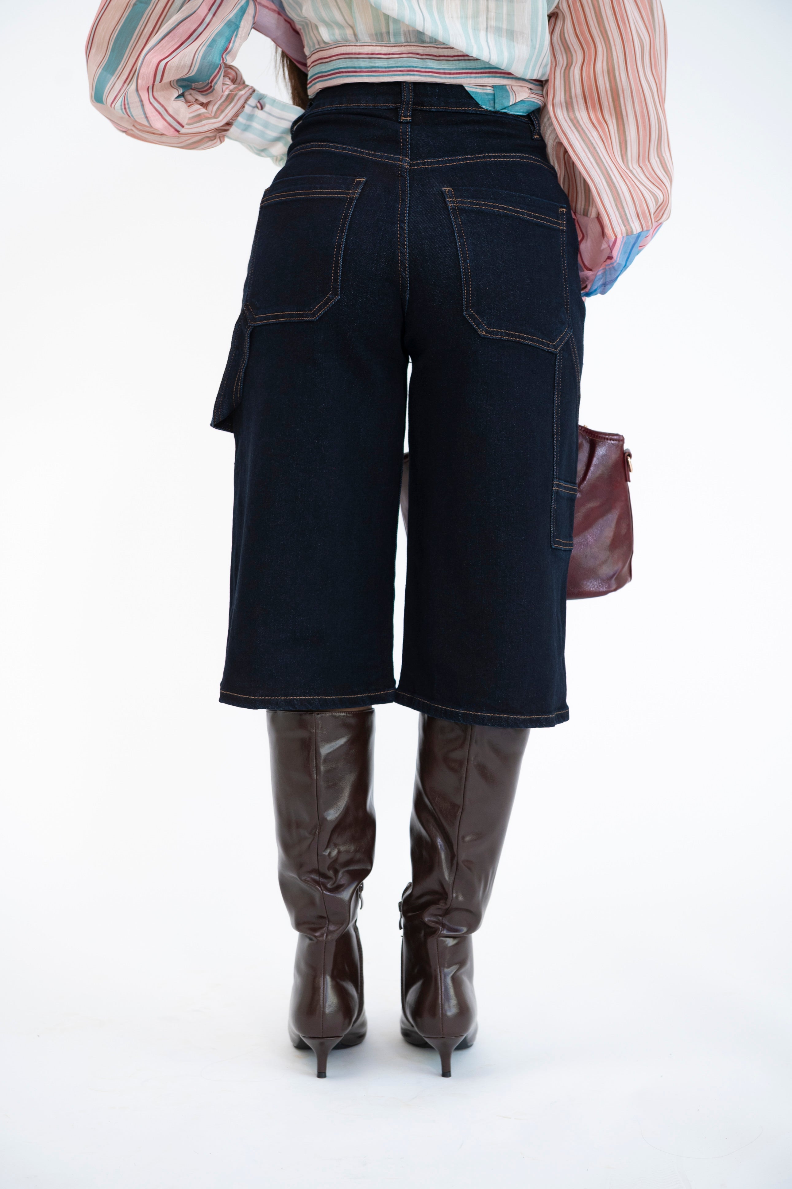 Bermuda ballon denim blue