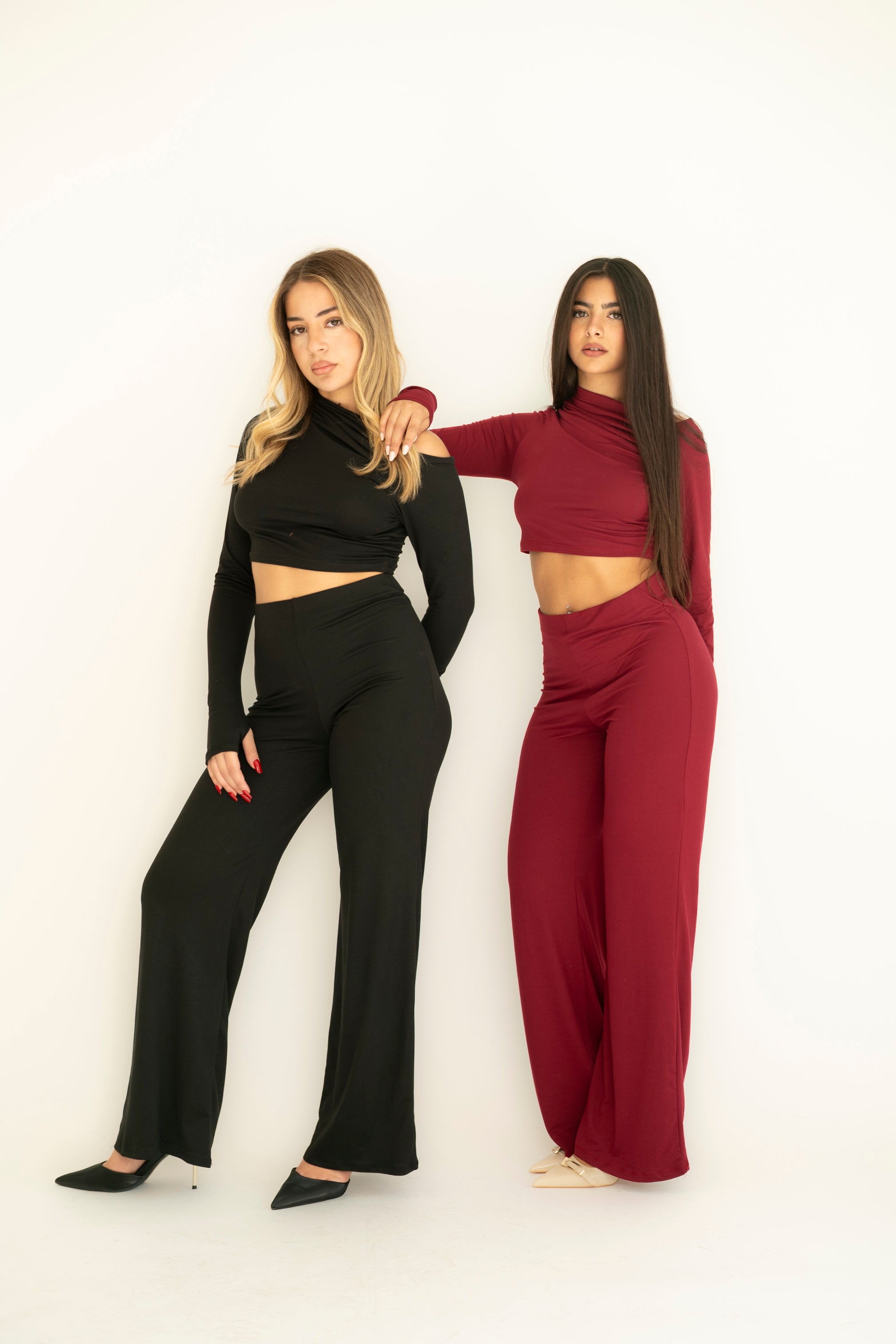 Cordset top corto e pantalone