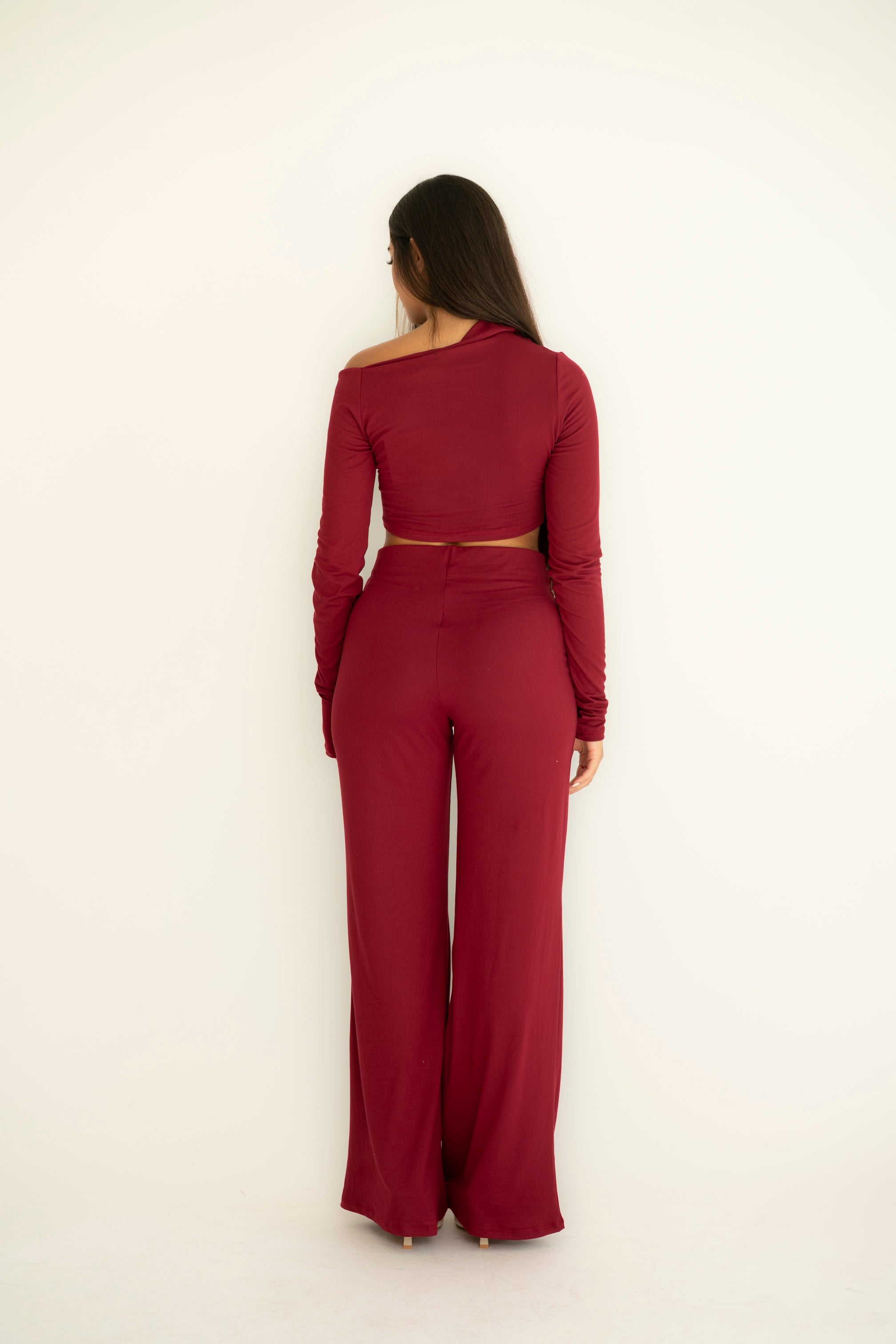 Cordset top corto e pantalone