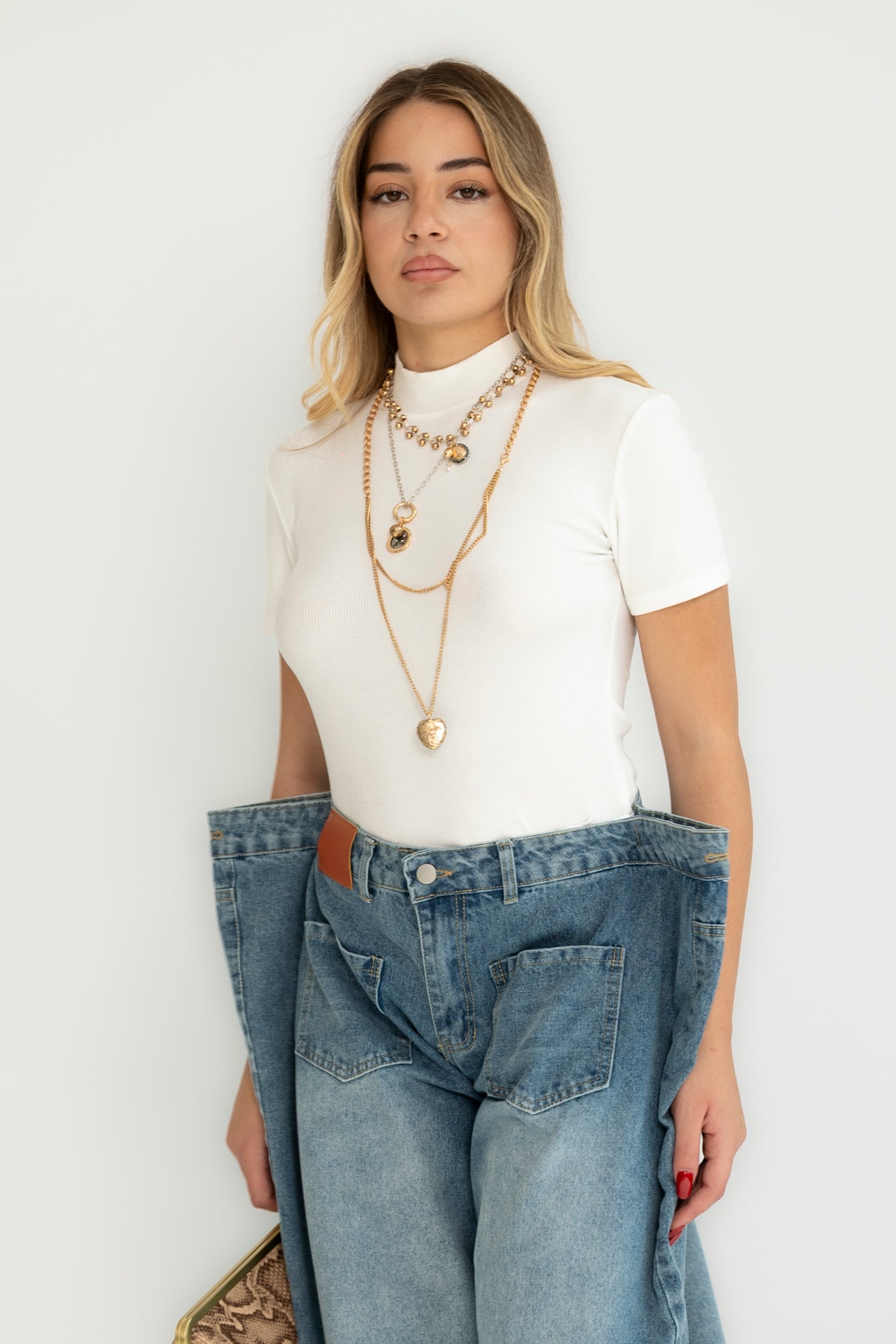 Maglia costine mezza manica