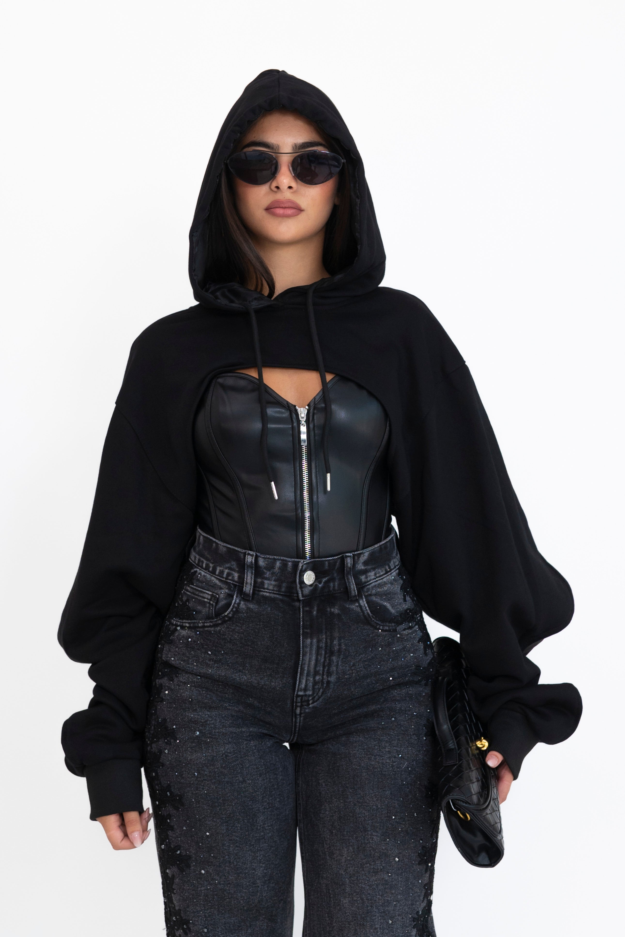 Felpa crop crop