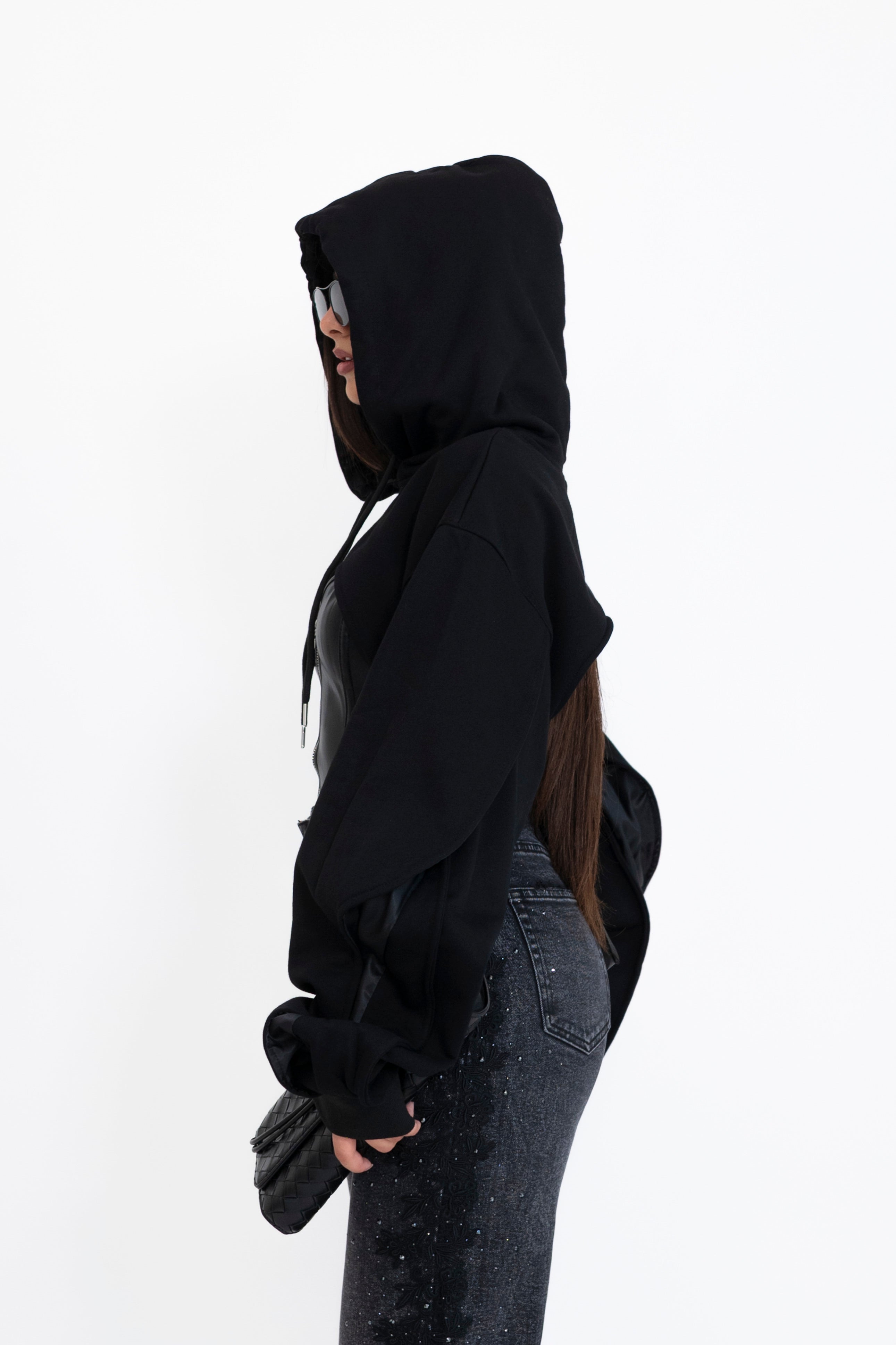 Felpa crop crop