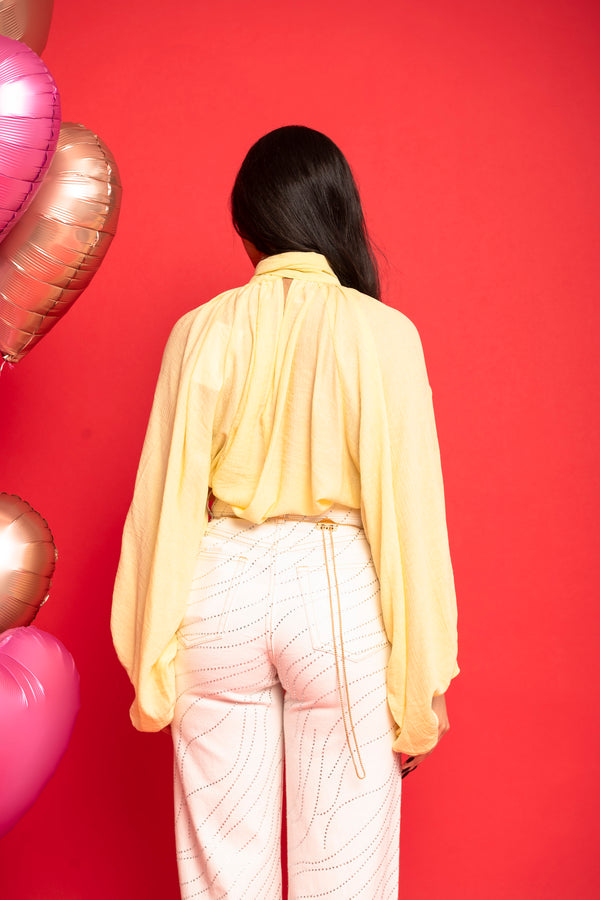 Camicia con manica aperta