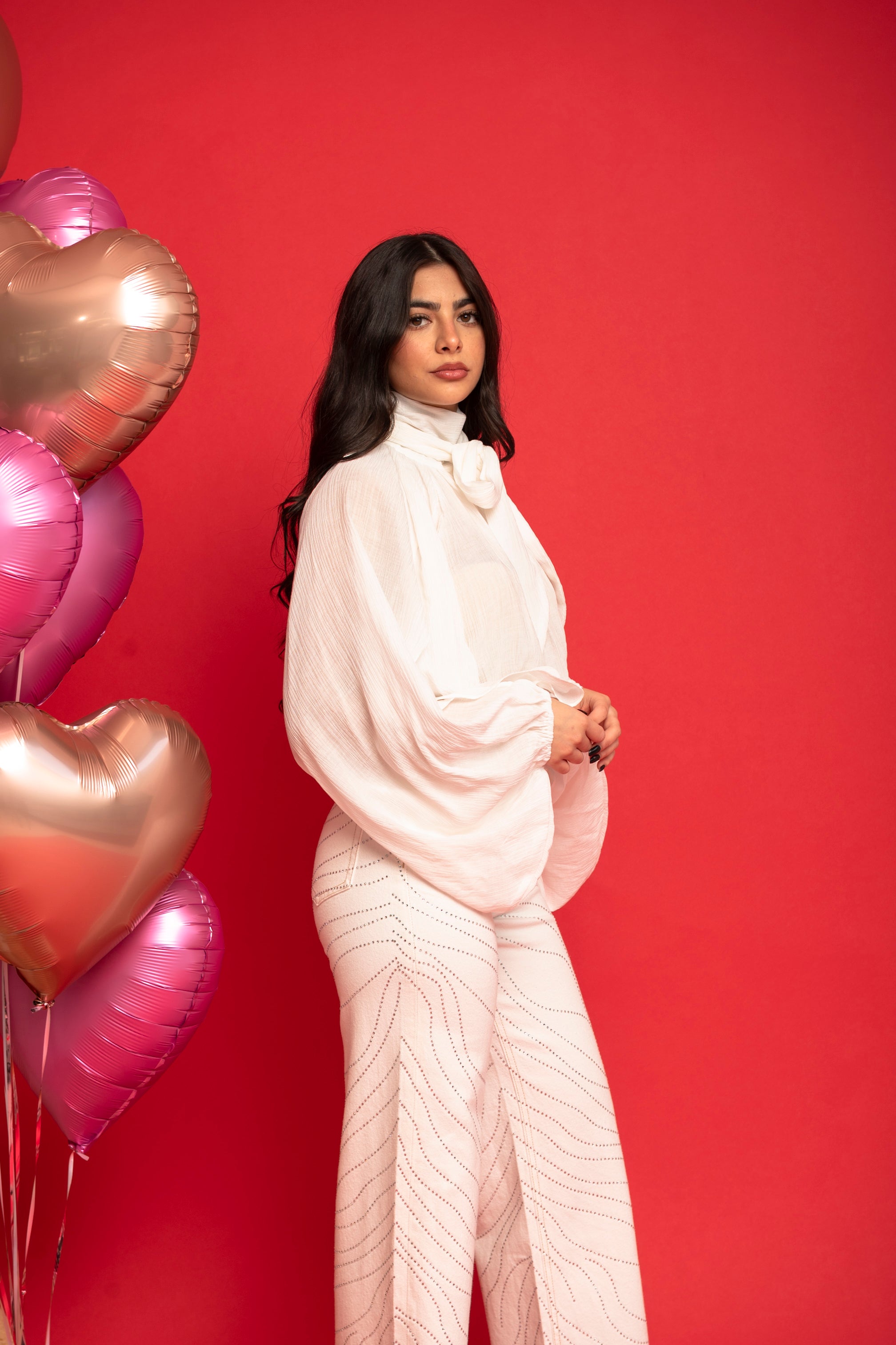 Camicia con manica aperta