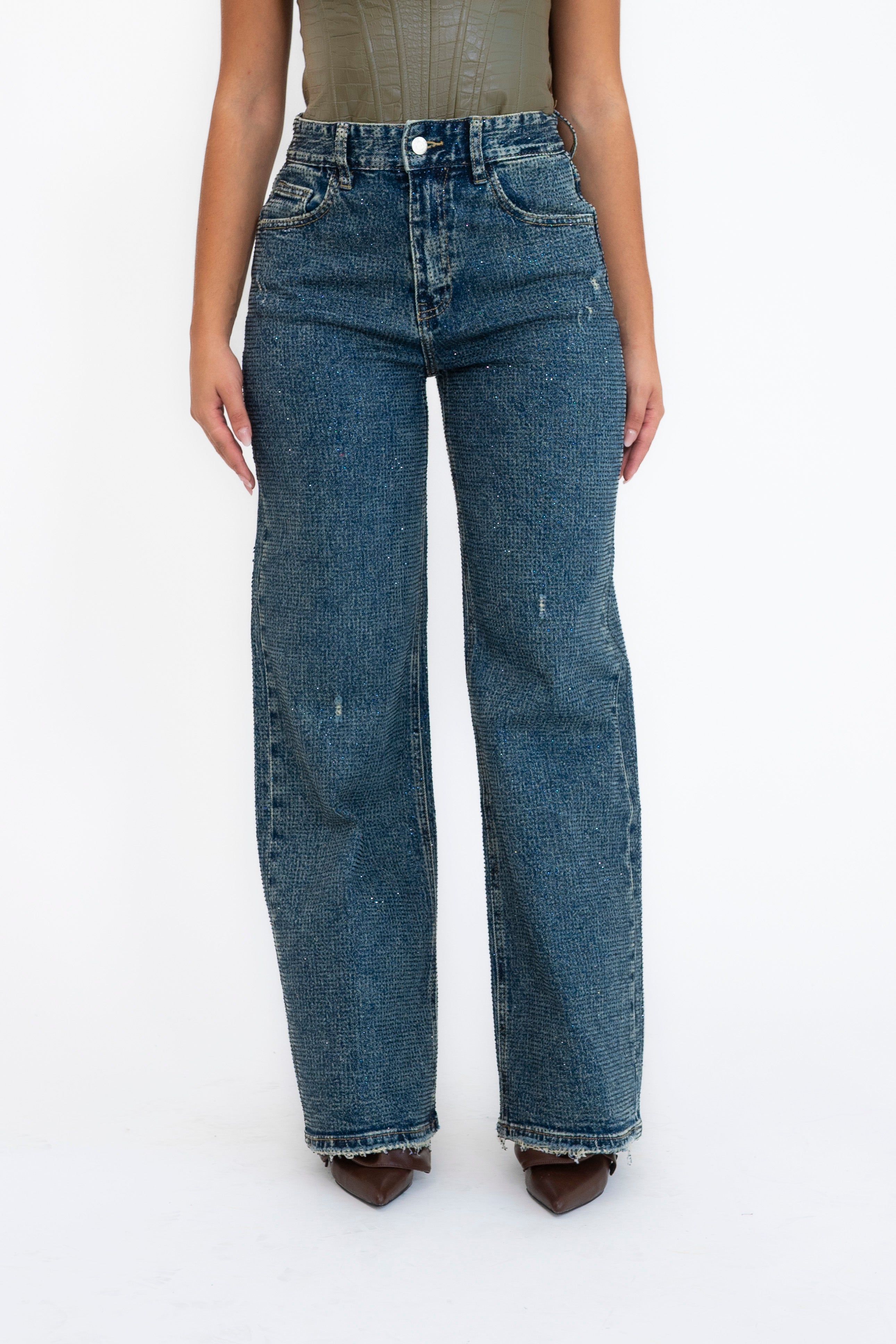 Jeans strass blue
