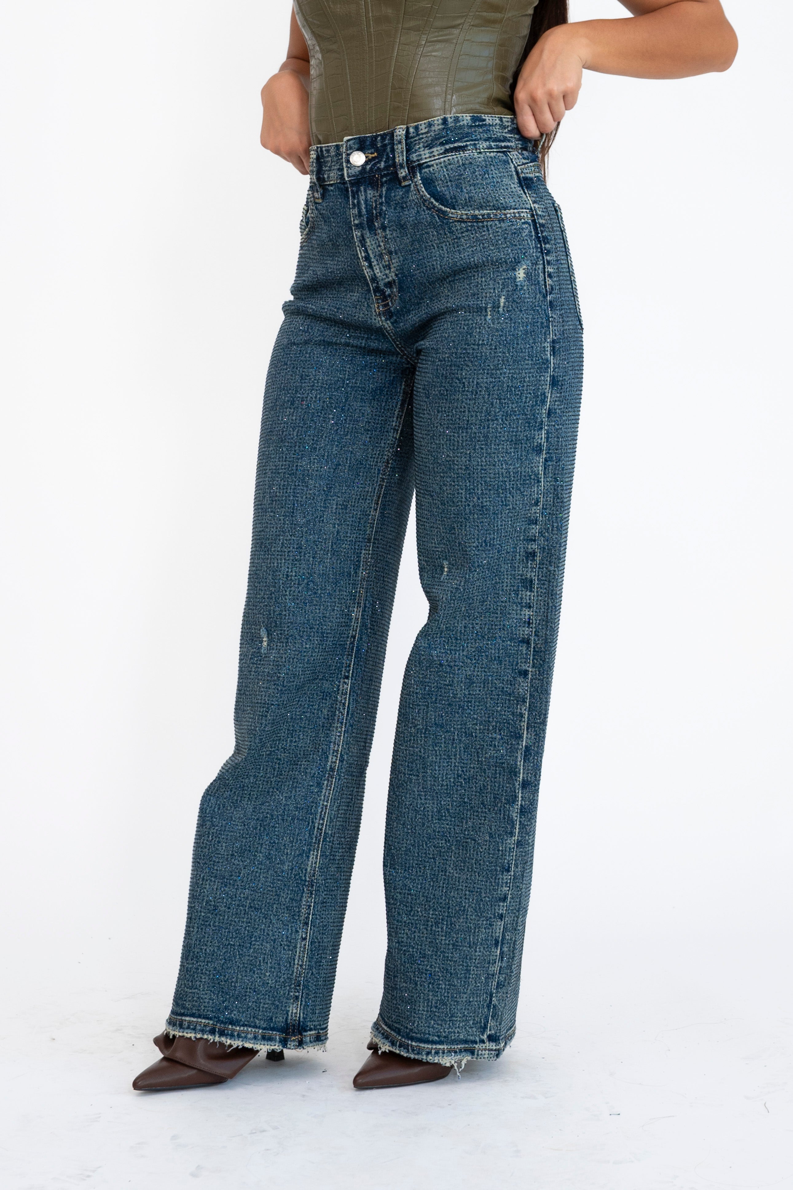 Jeans strass blue