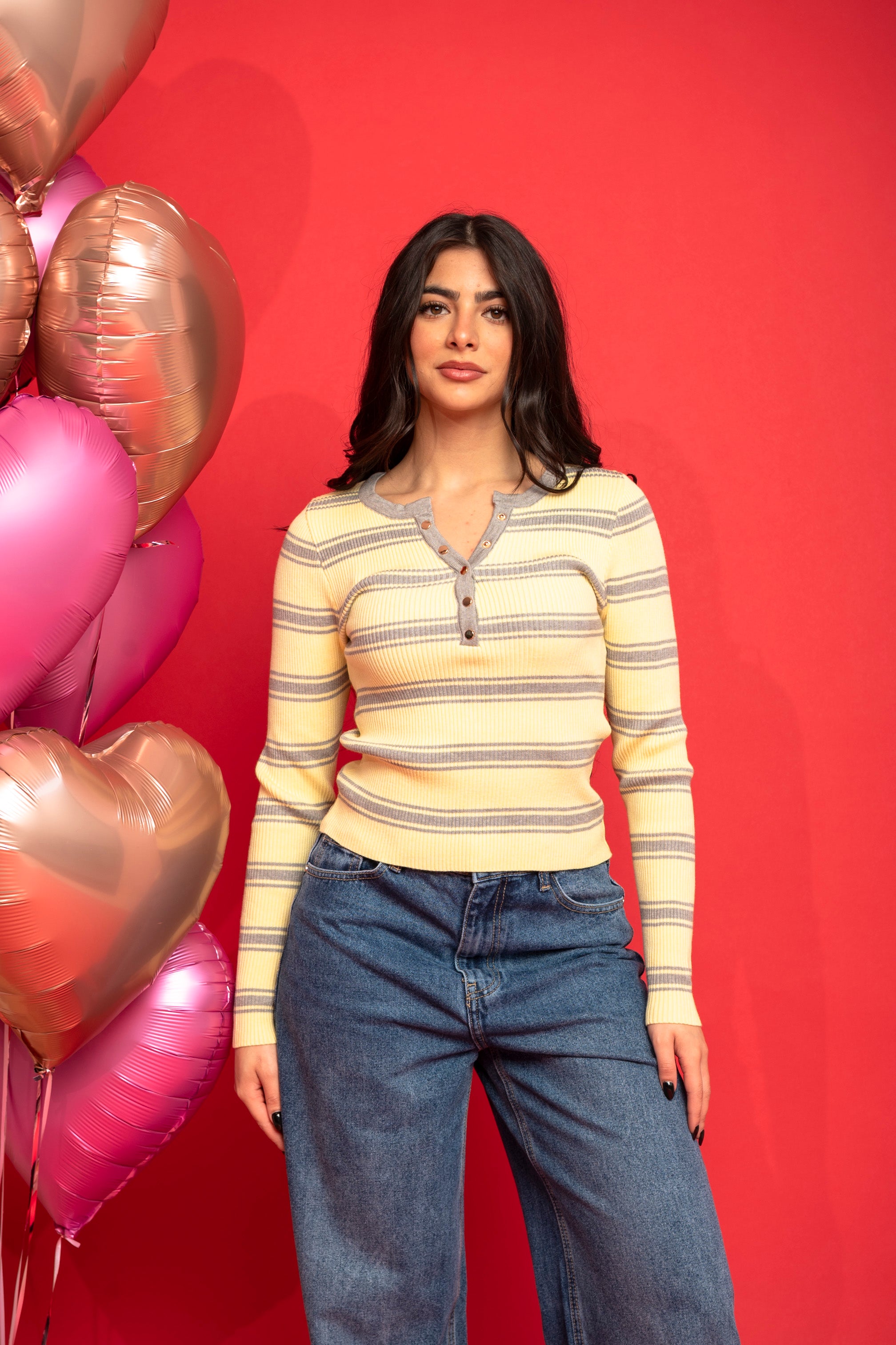 Maglia a costine rigato