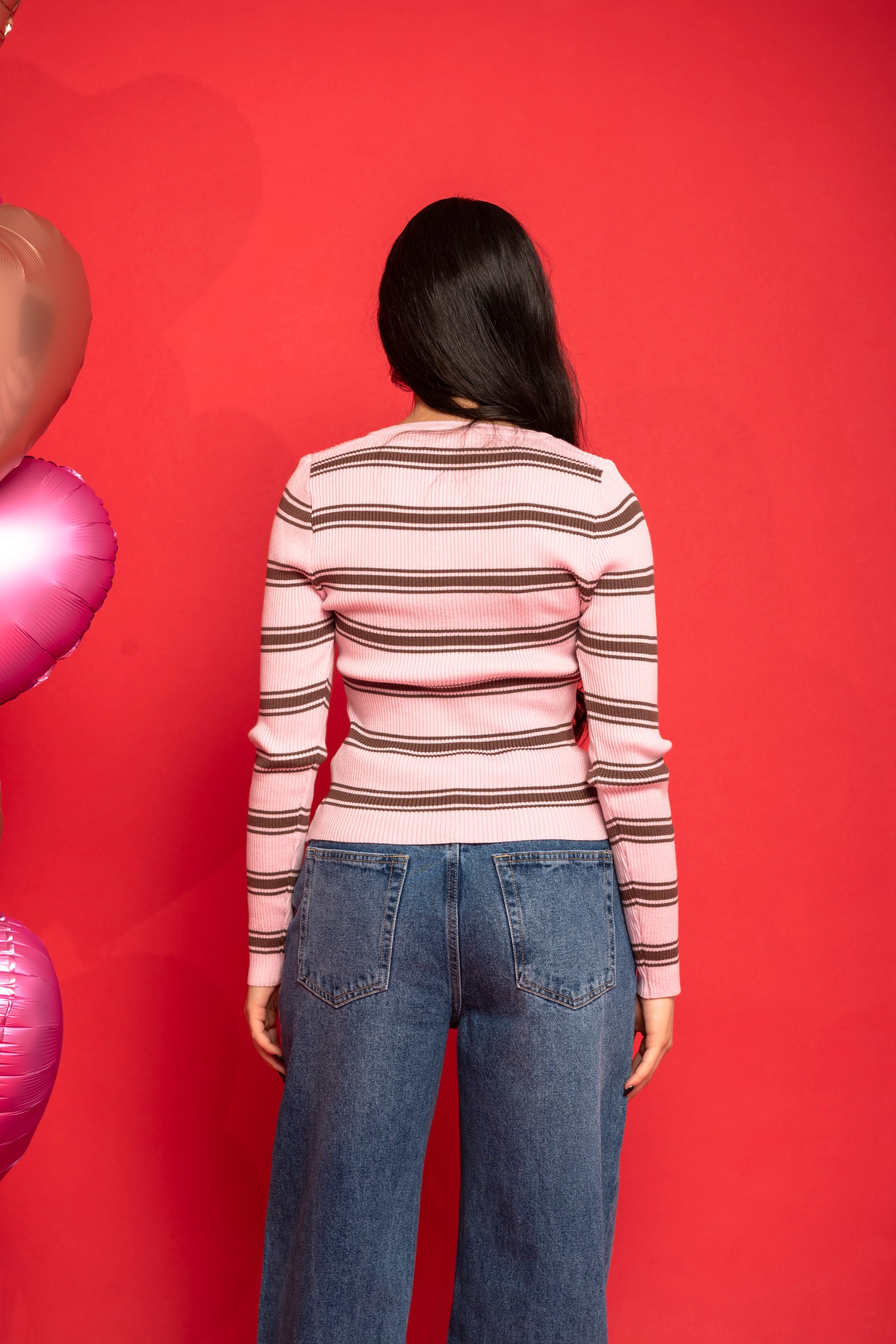 Maglia a costine rigato