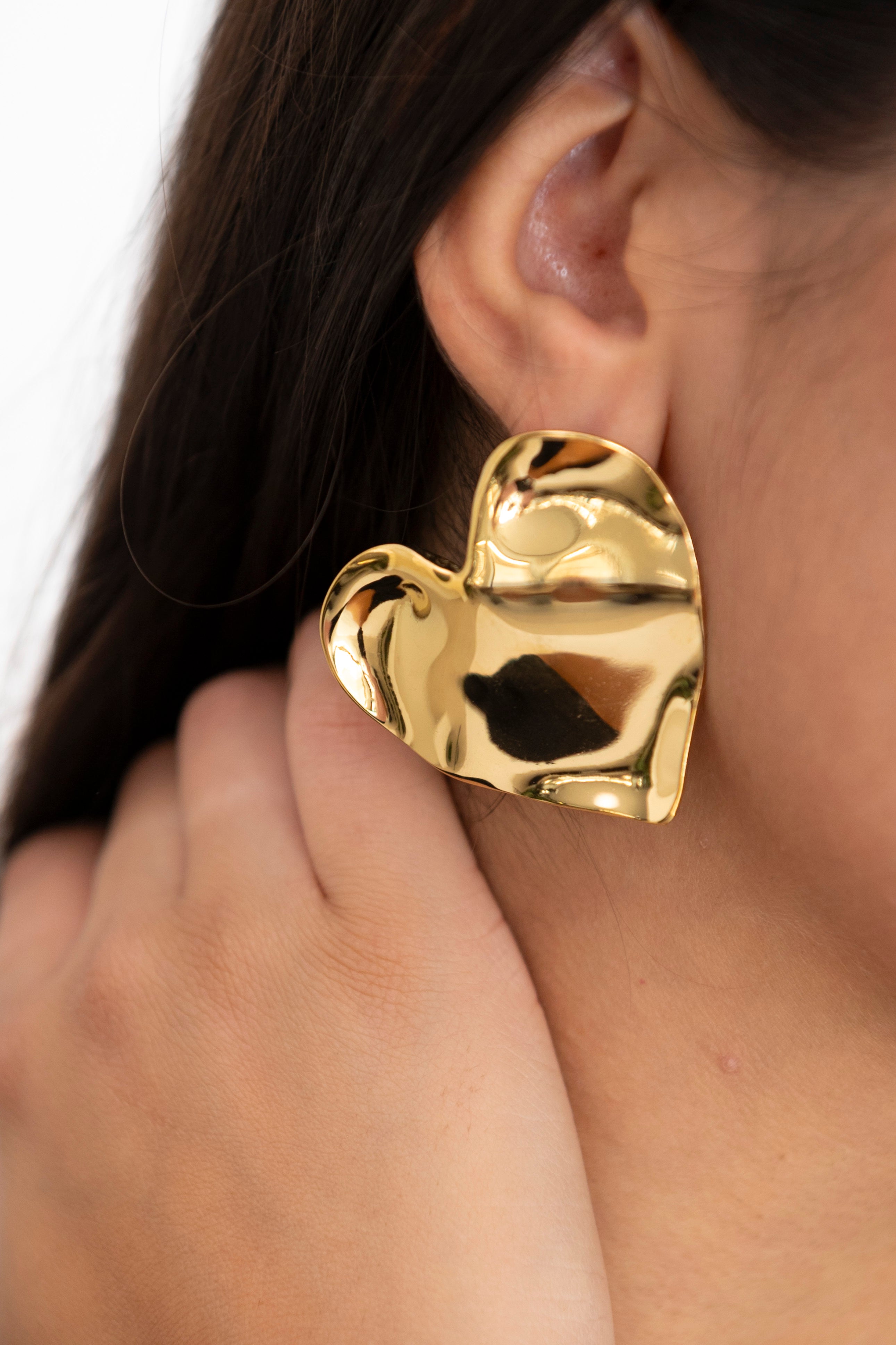Orecchini cuore Gold