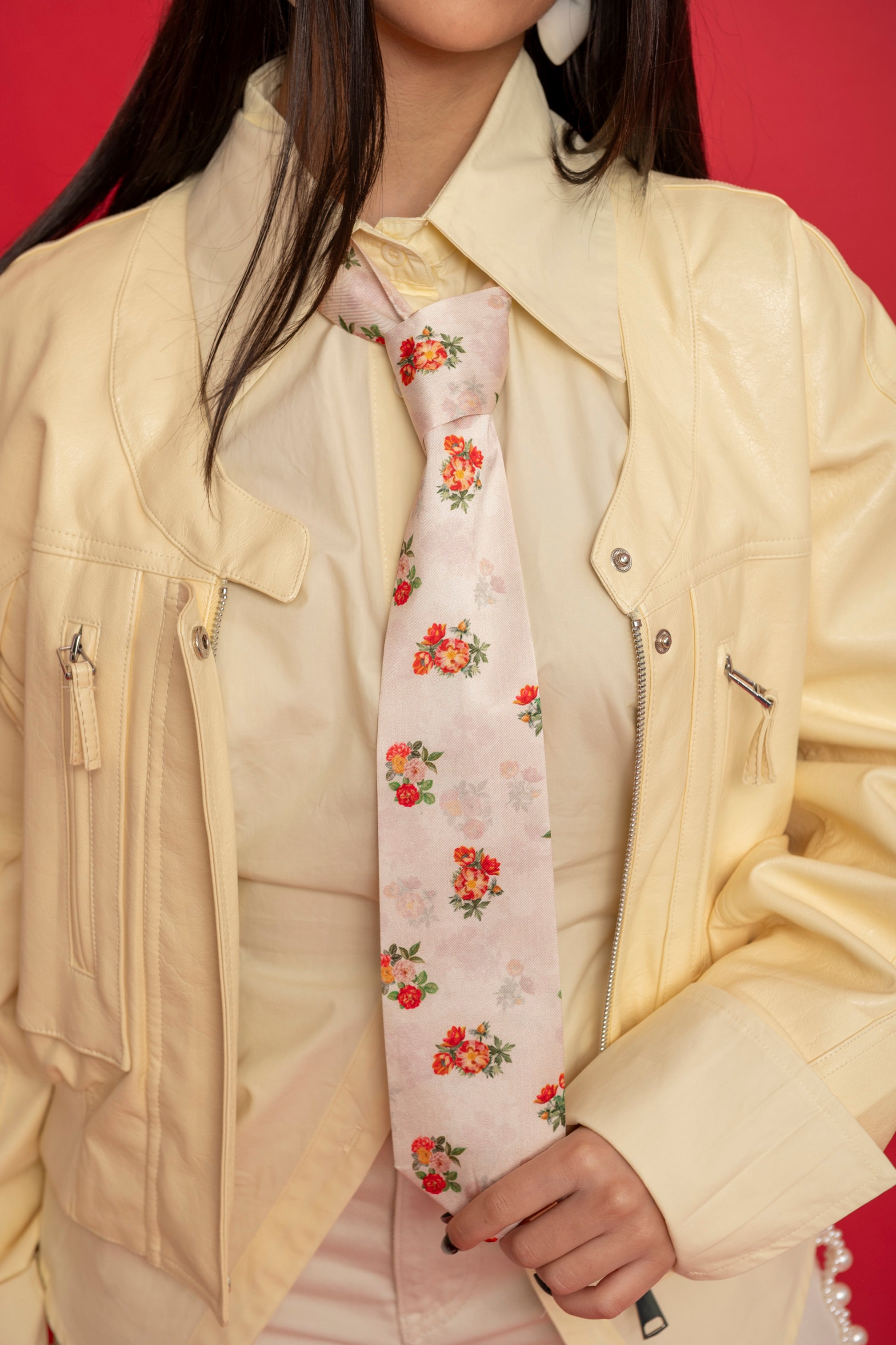 Cravatta fiori Lumina