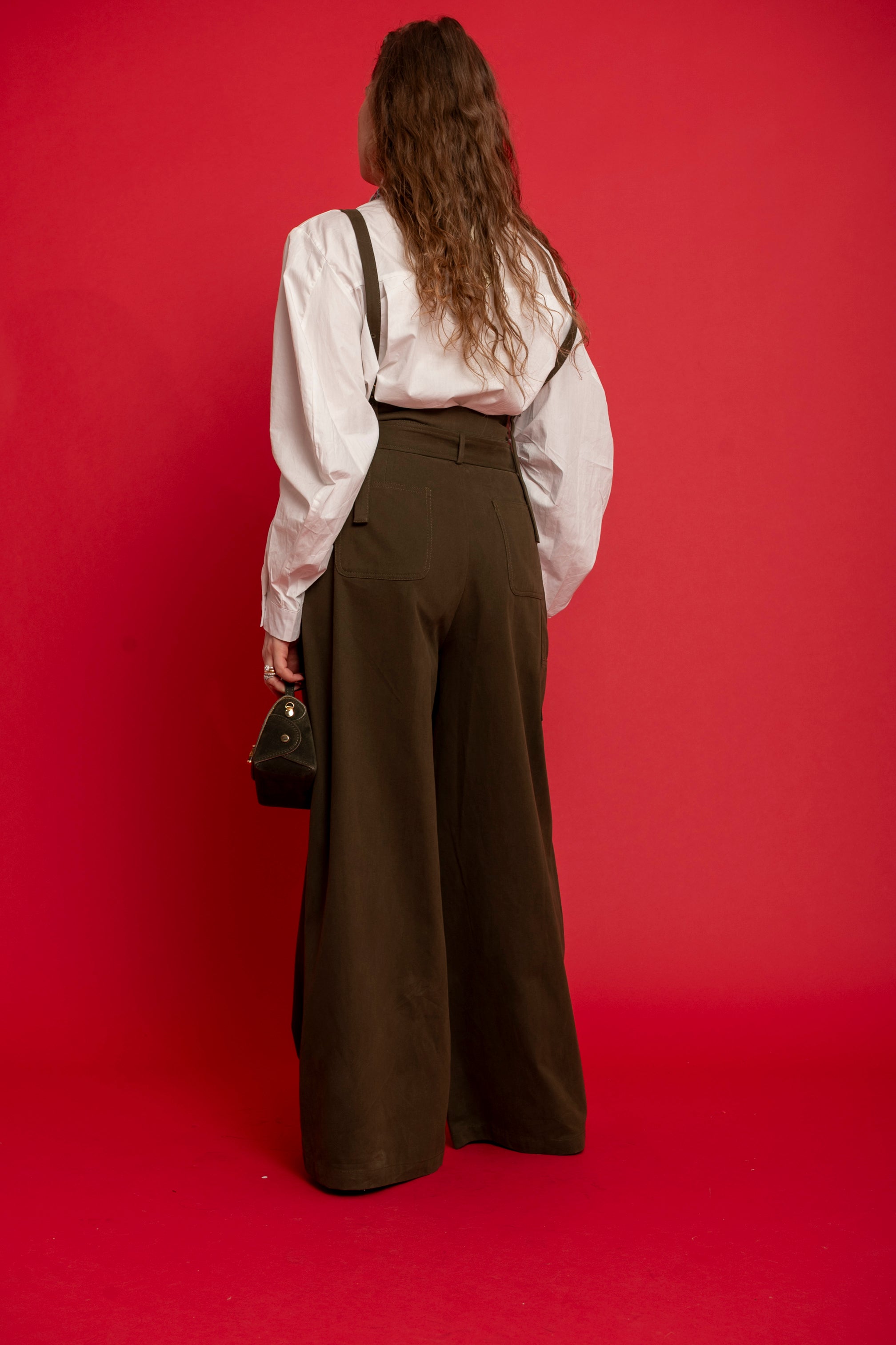 Salopette green by Lumina