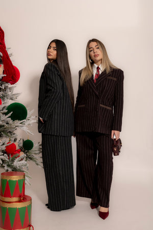 Tailleur doppiopetto rigato