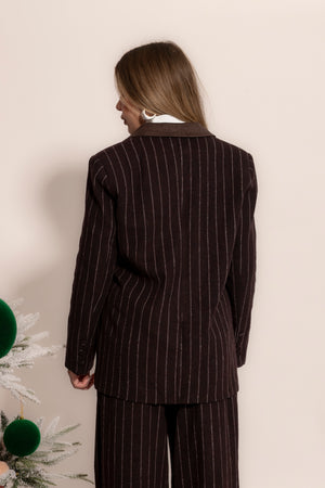 Tailleur doppiopetto rigato