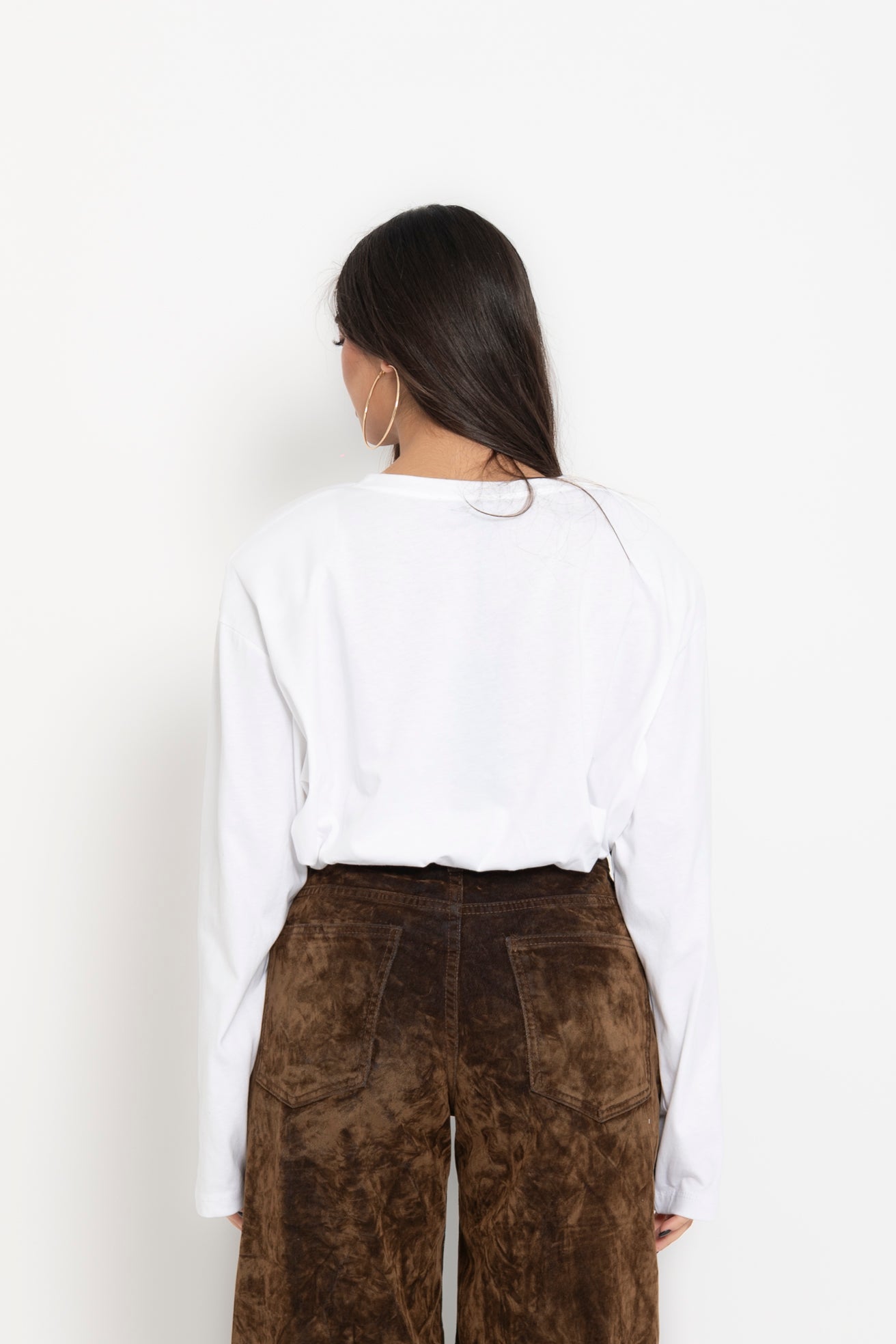 Long sleeve con spalline