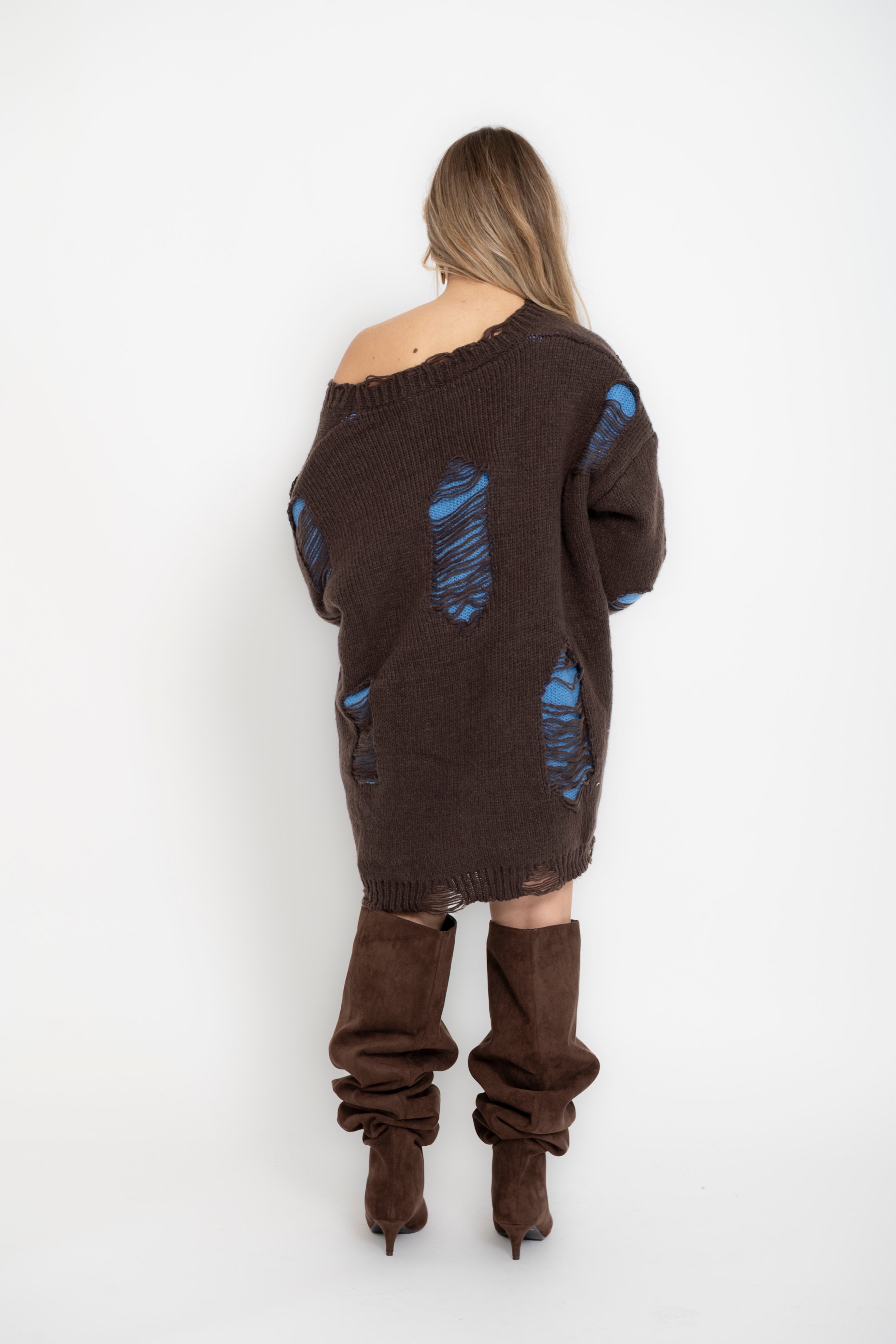 Cardigan over sfrangiato