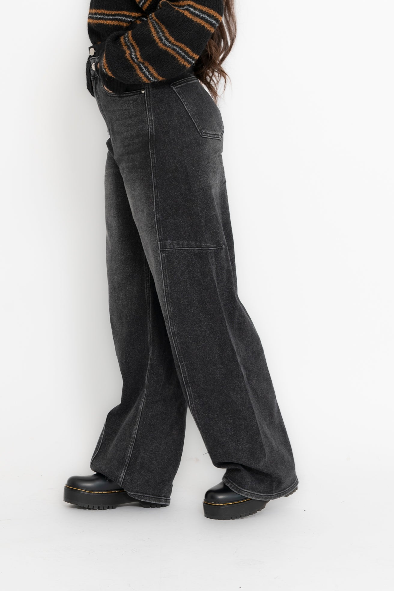 Jeans ballon con elastico